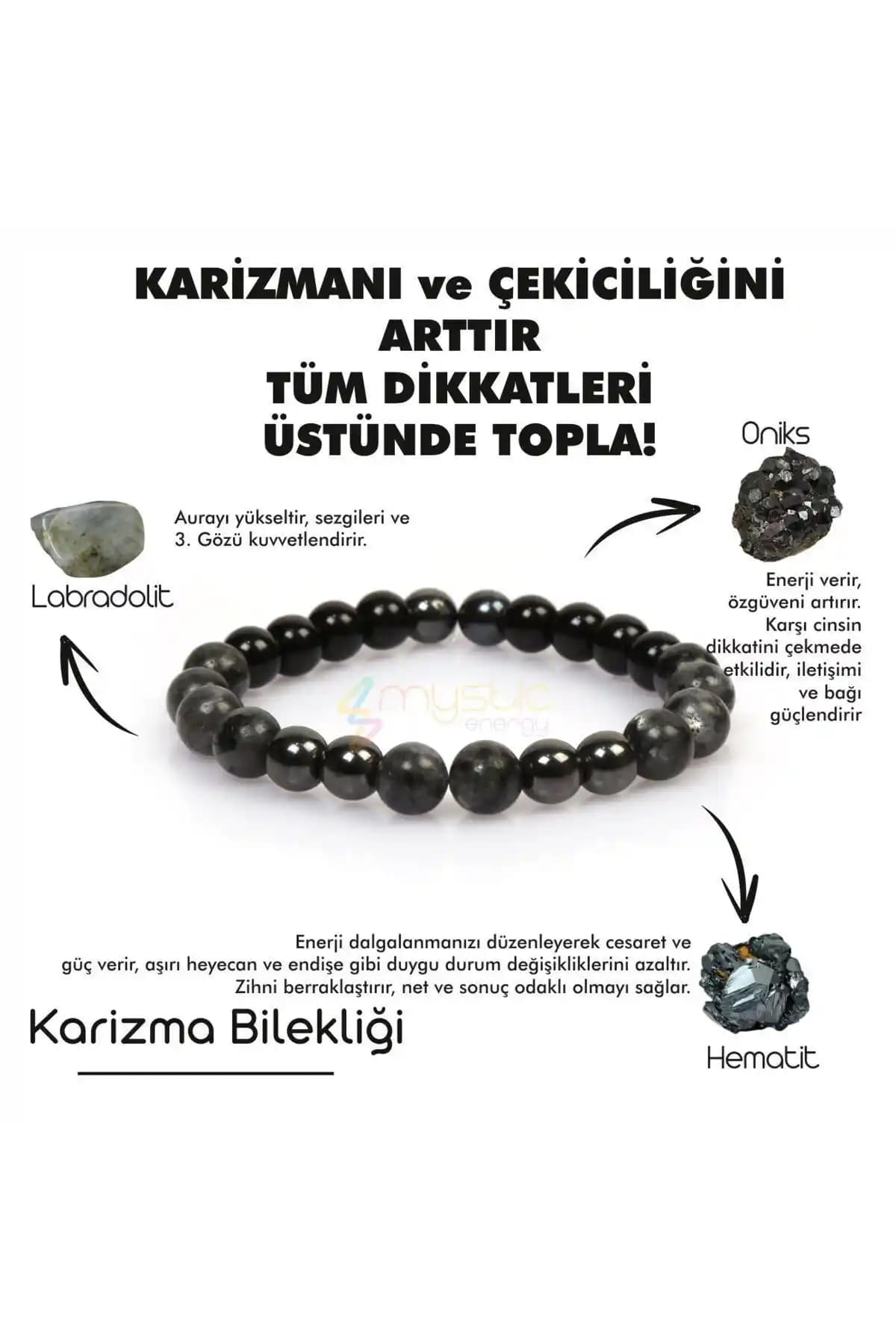 Mystic Energy Doğal Taş Karizma Bilekliği: Enerji ve Şıklığın Buluşması