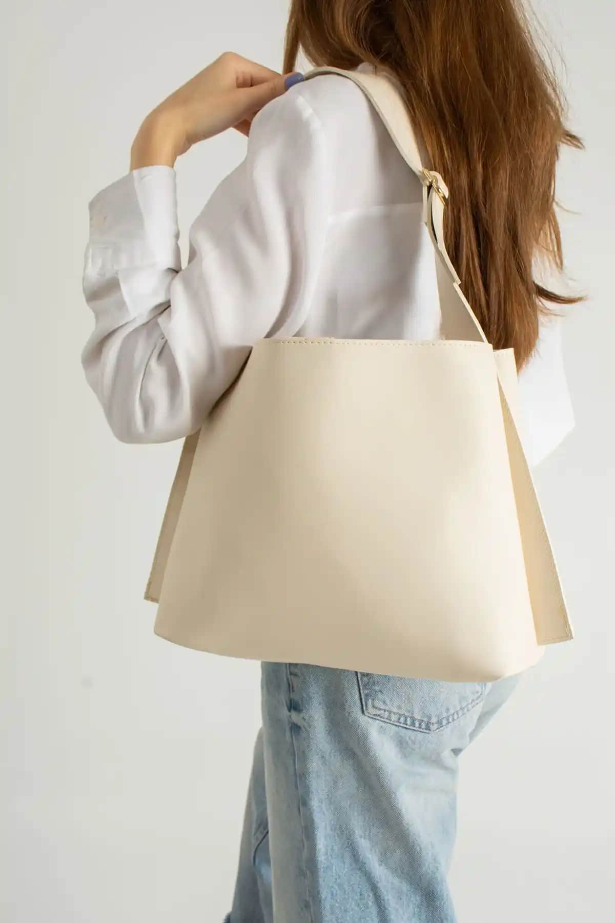 NBİBAGS Kadın Yavrulu Yumuşak Deri El ve Omuz Çanta Günlük ve Casual Kullanım İçin