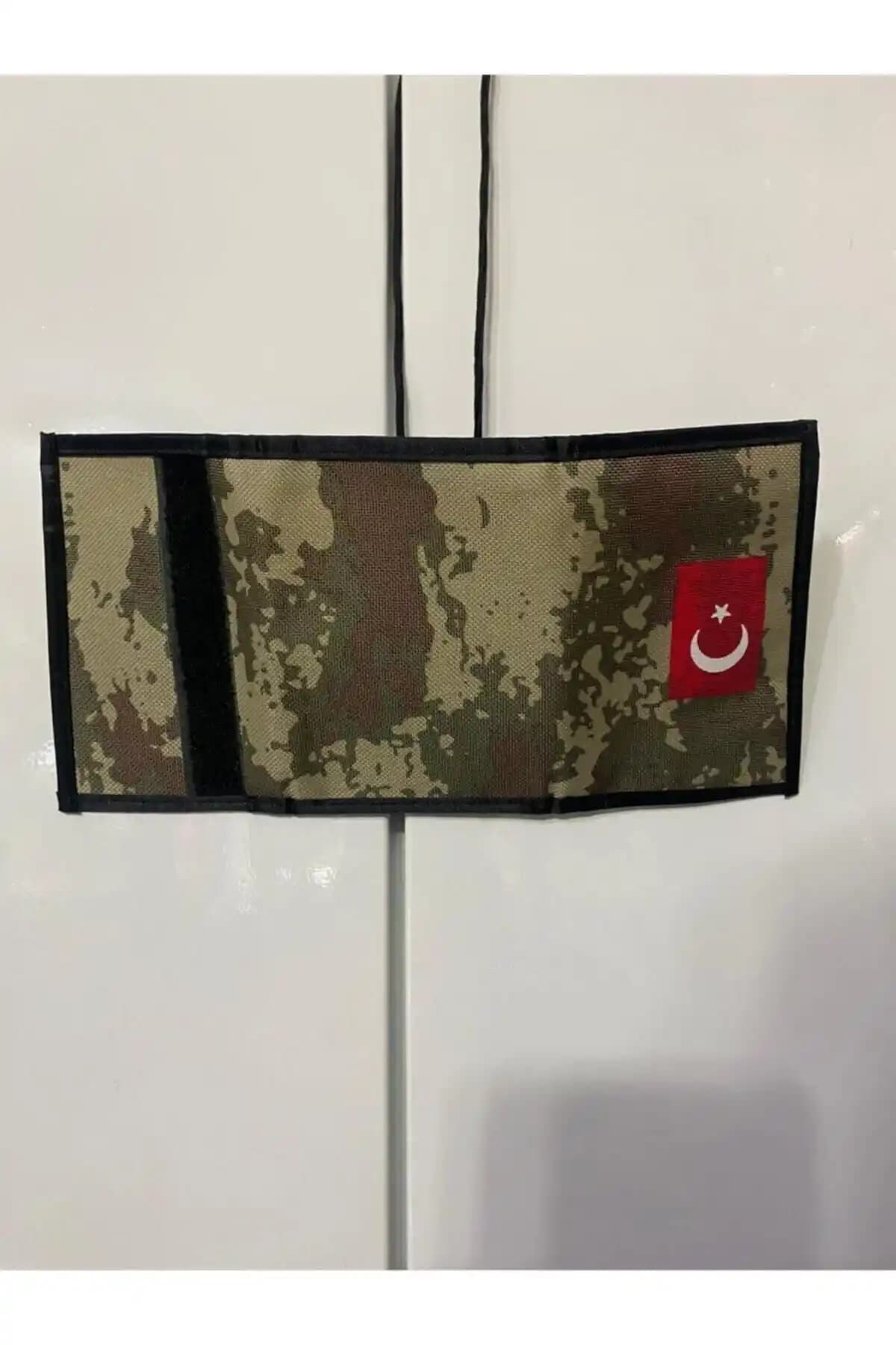 Onartem Unisex Yeşil Boyun Askılı Asker Cüzdanı Günlük ve Spor Kullanımına Uygun