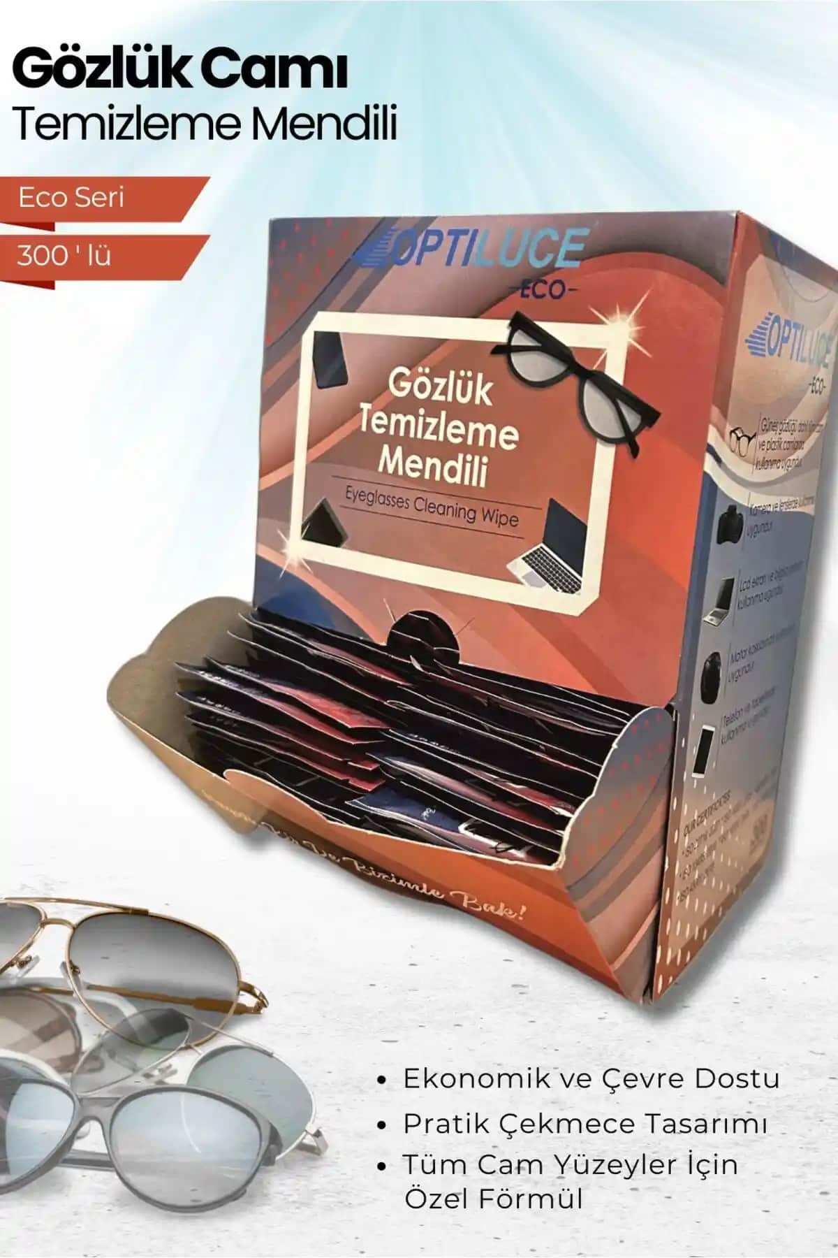 Optiluce 300'lü Gözlük Temizleme Mendilleri: Ekonomik ve Pratik Temizlik Çözümü