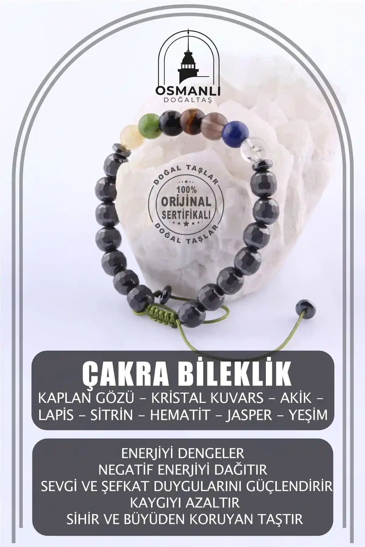 Osmanlı Doğal Taş Sertifikalı Çakra Bileklikleri ve Faydaları Hakkında Bilgi