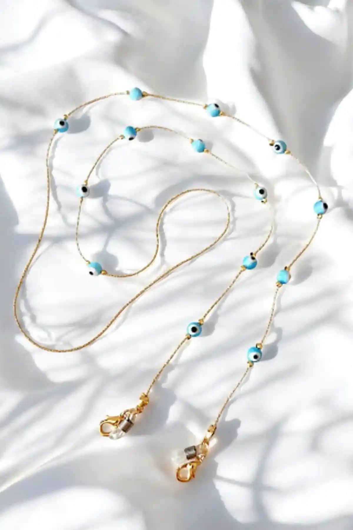 PETEK AKSESUAR Gözlük Zinciri Nazar Göz ile Şıklık ve Koruma Bir Arada