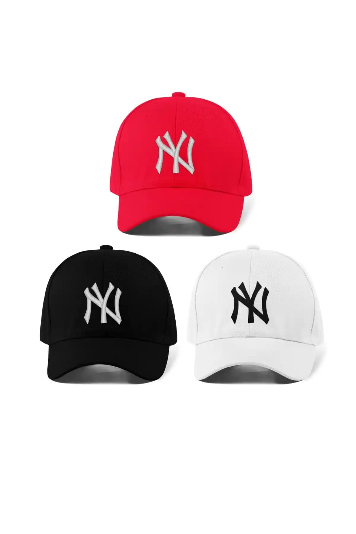 QUATEX Unisex Kırmızı 3'lü Şapka Seti: Şıklık ve Konforun Buluşması