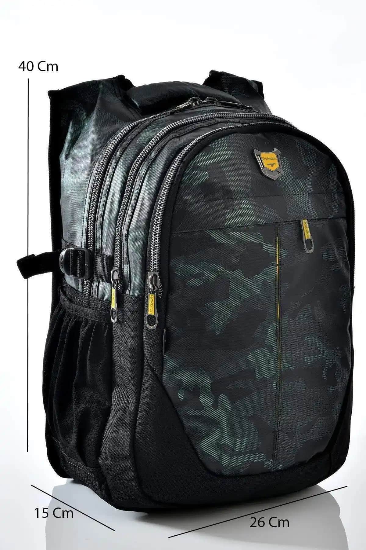 Relaxion 2235 Kamuflaj Desenli Okul Sırt Çantası Haki - Dayanıklı ve Şık Tasarım