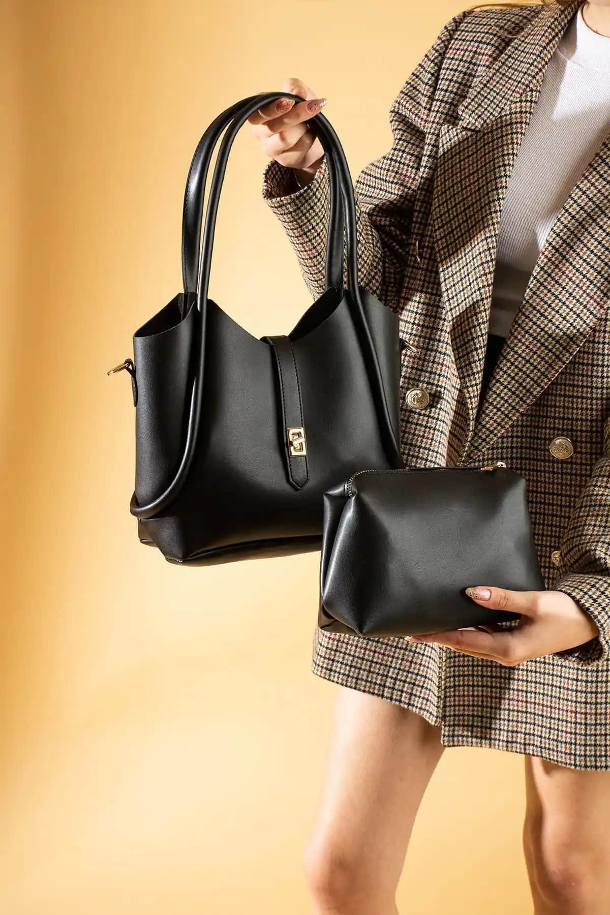 Rosmod Kadın Siyah Fermuarlı İki Parça Çapraz Askılı El Omuz Çantası Ürün Tanıtımı ve Özellikleri