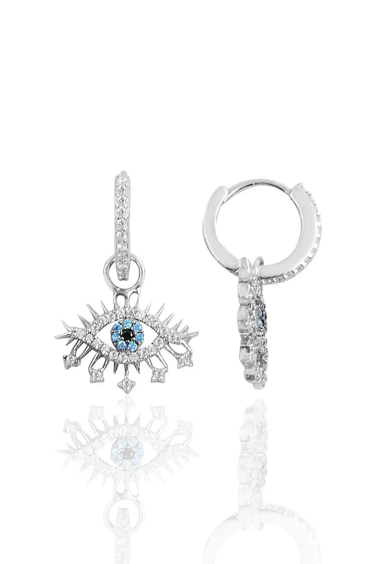 Söğütlü Silver Gü<müş> Lareyn Halka Küpe: Zarif ve Şık Tasarımıyla Günlük ve Özel Kullanım