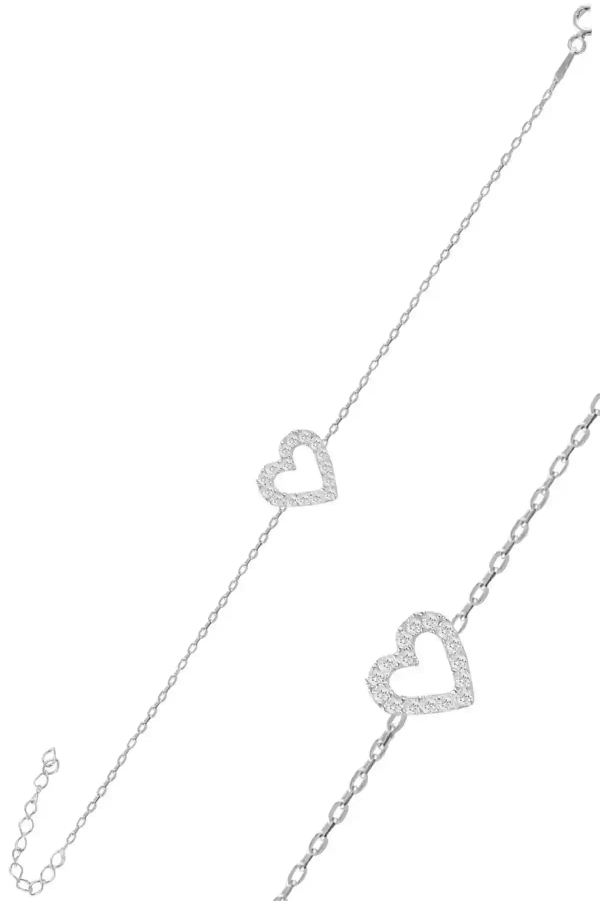 Söğütlü Silver Gümüş Rodyum Kaplama Kalp Bileklik: Zarif ve Dayanıklı Takı Seçeneği