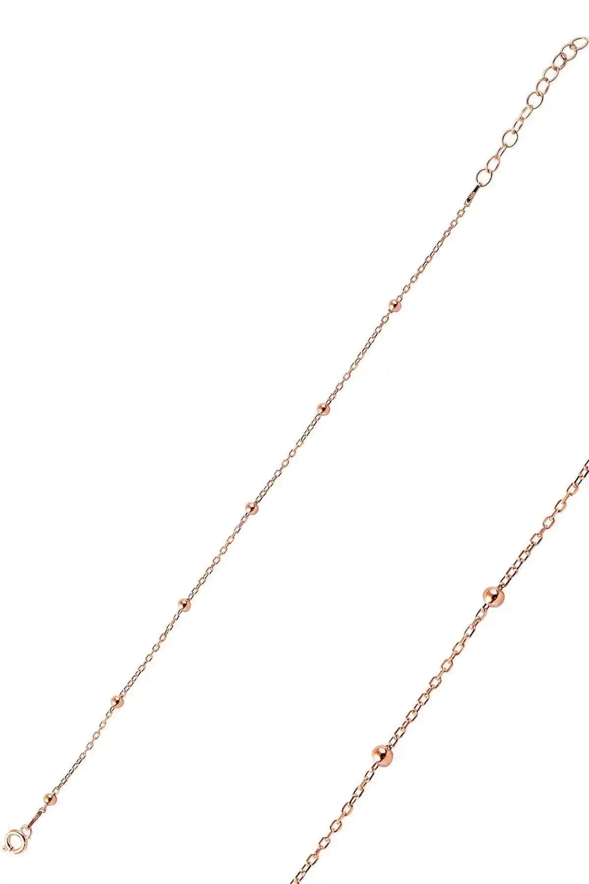 Söğütlü Silver Gümüş Rose Top Top Halhal Estetik ve Dayanıklı Ayak Aksesuarı