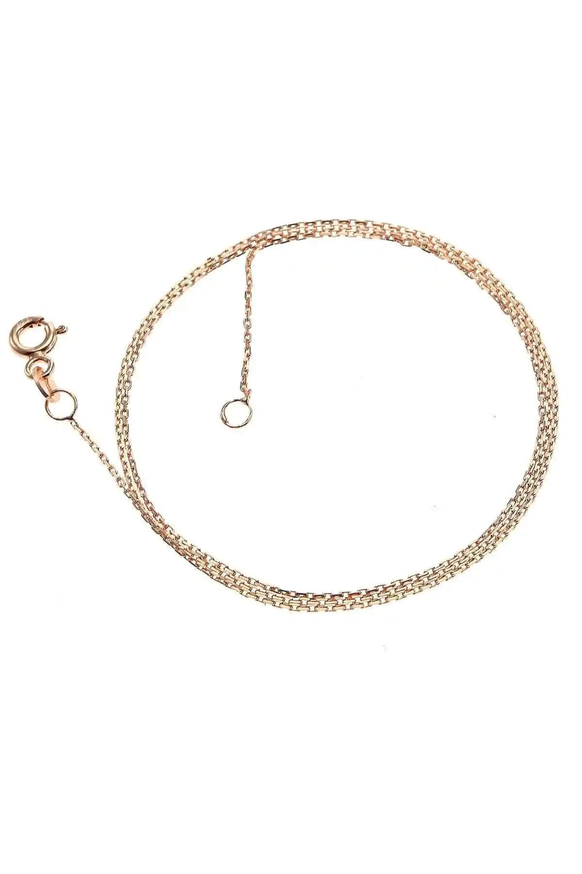 Söğütlü Silver Kan Rose Kolye Zinciri 925 Ayar Gümüş ve İnci Detaylı Şık Takı