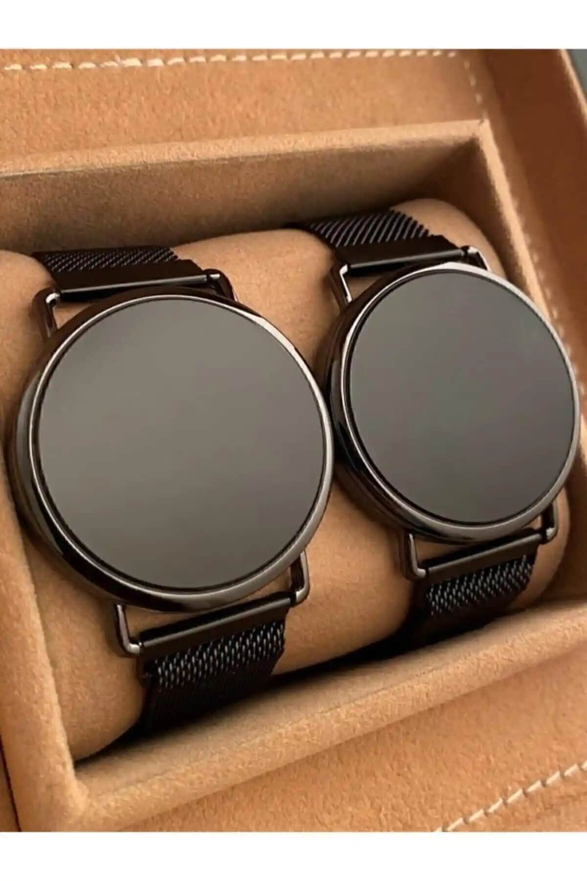 Spectrum Dokunmatik Unisex Çift Saat Seti Modern Tasarım ve Fonksiyonellik