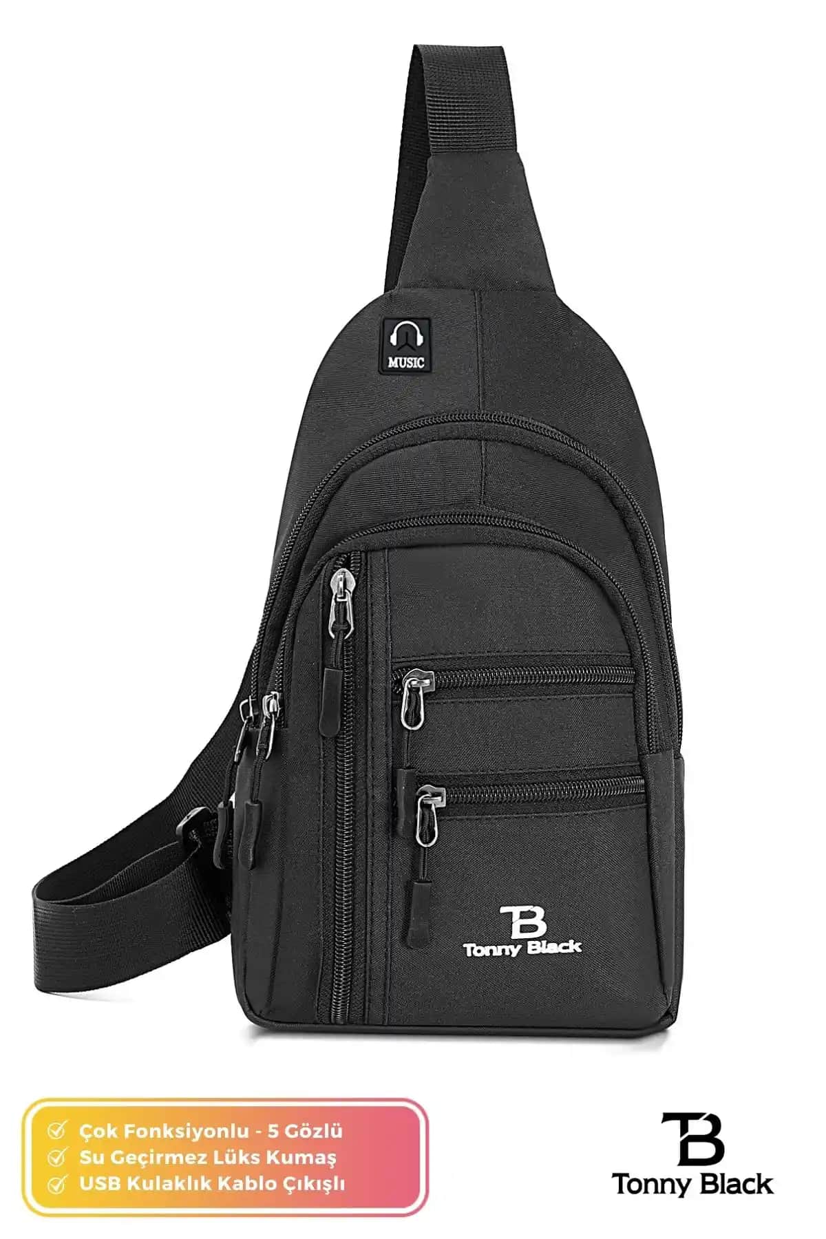 Tonny Black Çok Fonksiyonlu Kulaklık ve Günlük Çanta İncelemesi ve Özellikleri