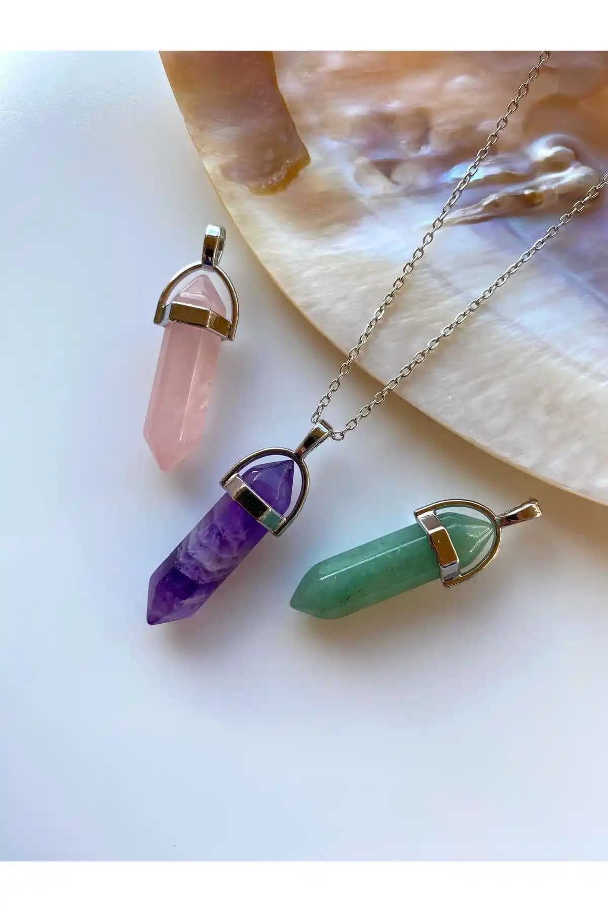 Valioso Joya Doğal Taş Kolye Seti: Şıklık ve Doğallığın Buluştuğu Zarif Takı Seçeneği