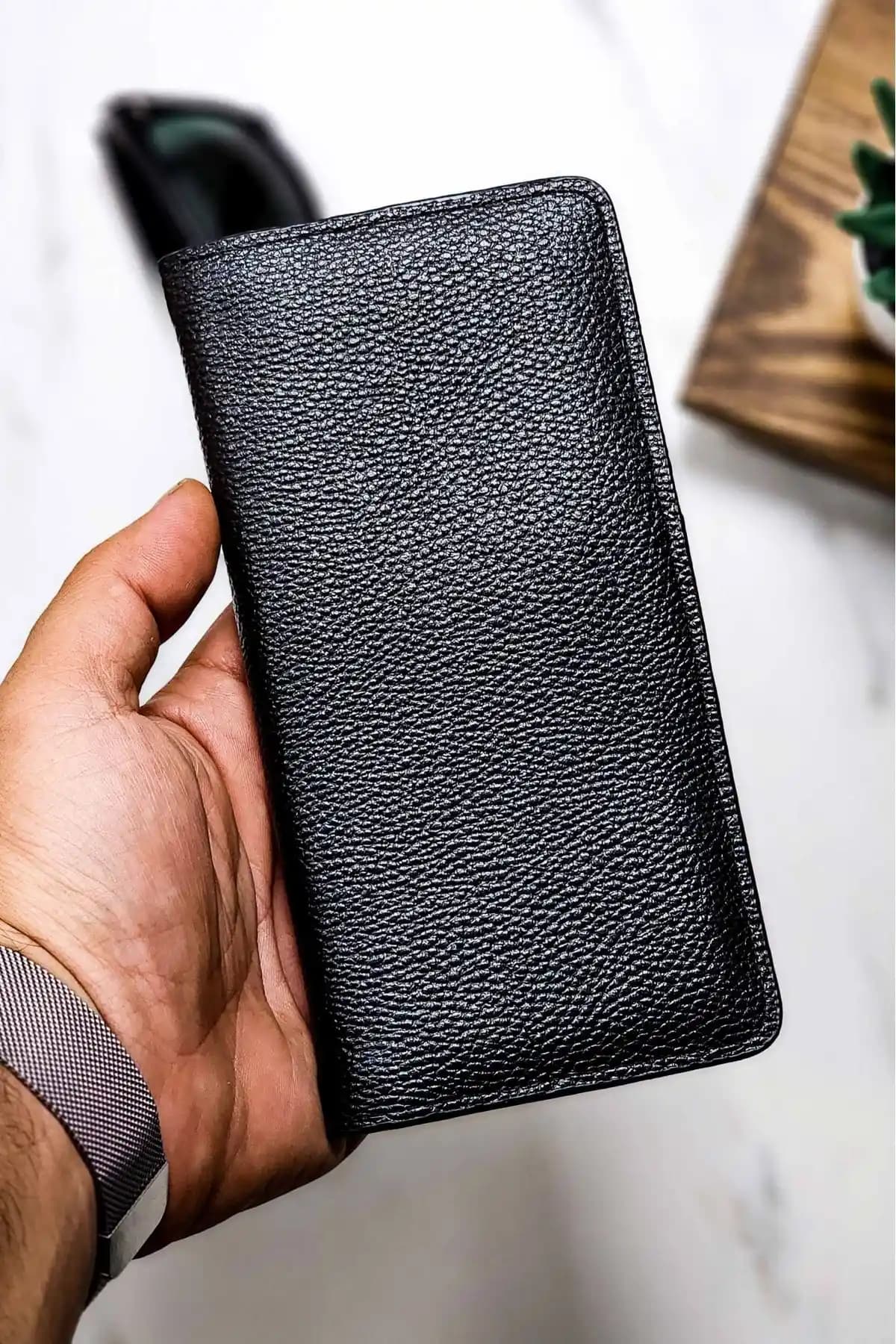 VANİLLA COLLECTION Telefon Bölmeli Deri Cüzdan Portföyü Şık ve Kullanışlı Tasarım
