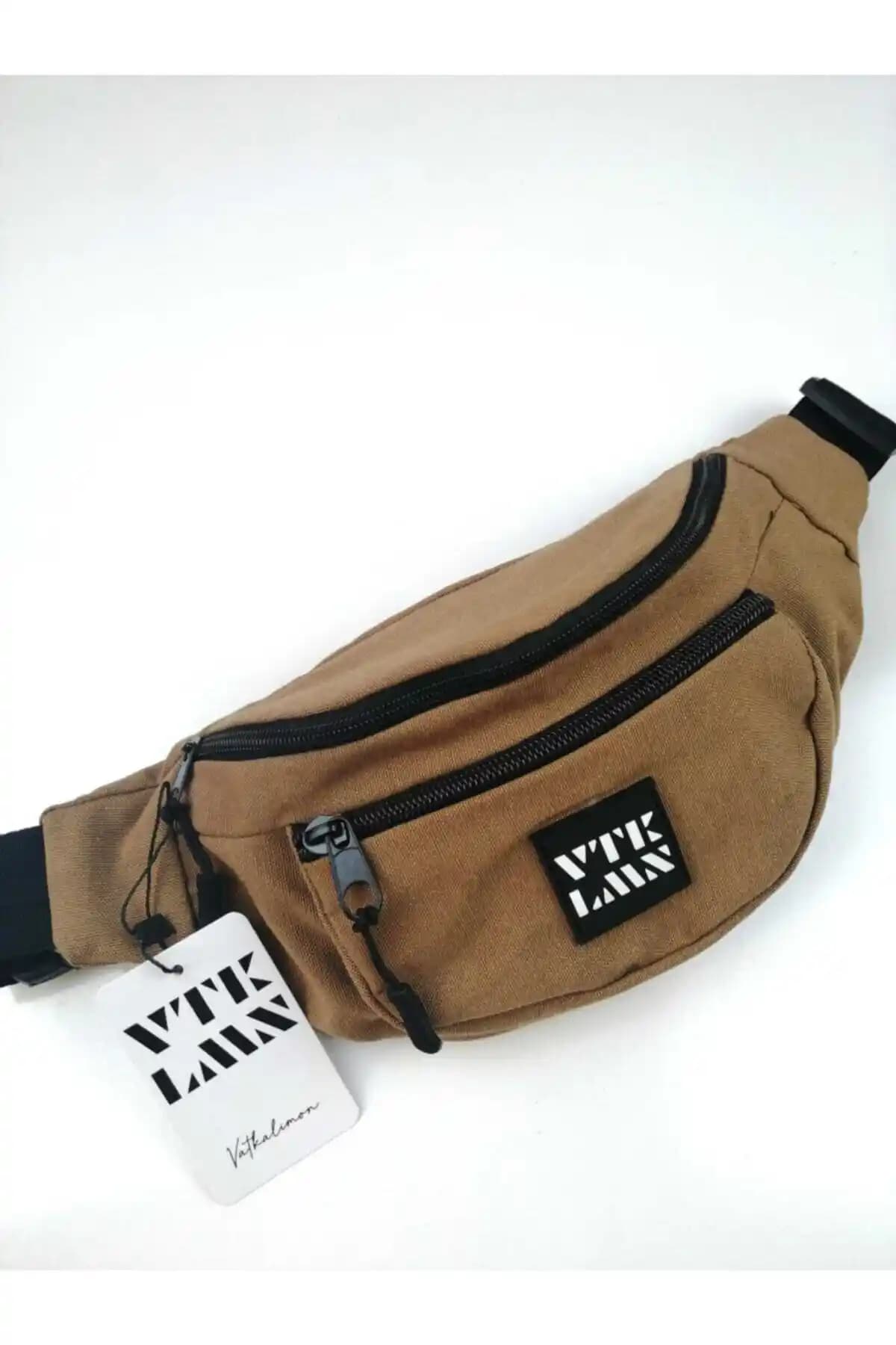 Vatkalimon Unisex Kahverengi Omuz ve Bel Çantası Günlük Şıklık ve Pratiklik Sunar