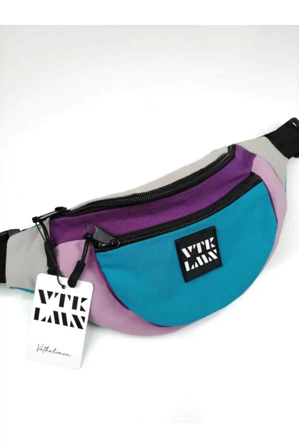 Vatkalimon Unisex Renkli Omuz ve Bel Çantası Günlük Kullanım İçin Şık ve Pratik Tasarım