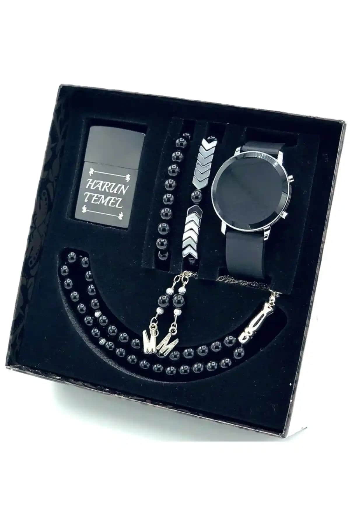 Wesscollection Su Geçirmez Erkek Kol Saati ve Aksesuar Seti Günlük ve Özel Kullanım İçin