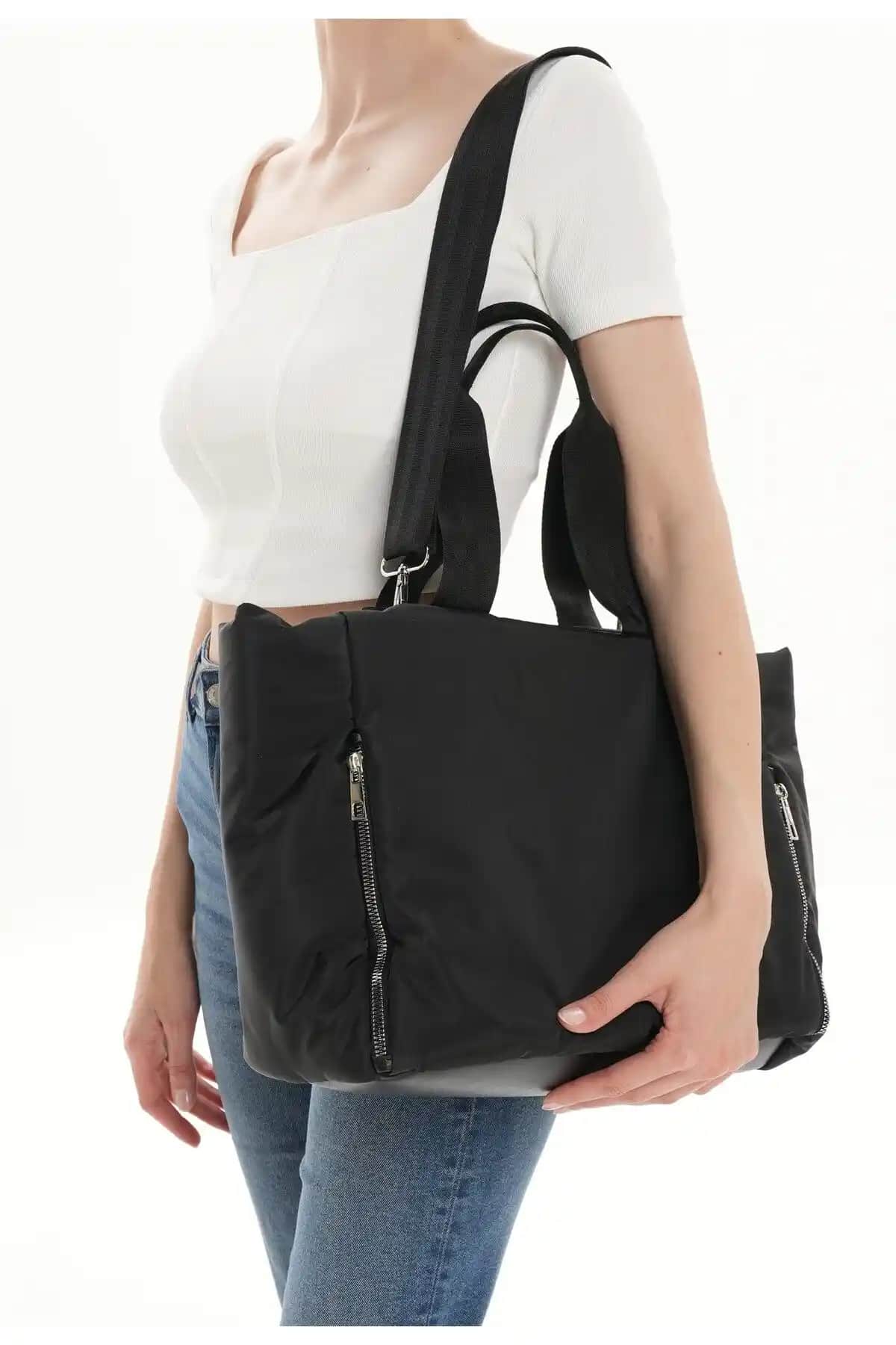 WITH-W Kadın Paraşüt Kumaş Çantası Ella ve Tedi Karşılaştırması