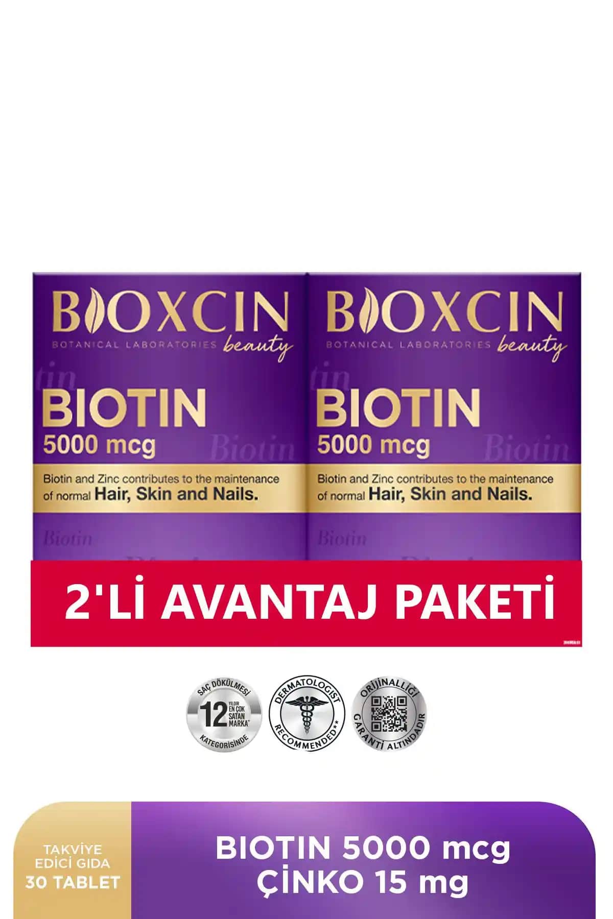 Bioxcin Biotin 5000 Mcg ve Dermavit Karşılaştırması Saç ve Tırnak Sağlığı İçin