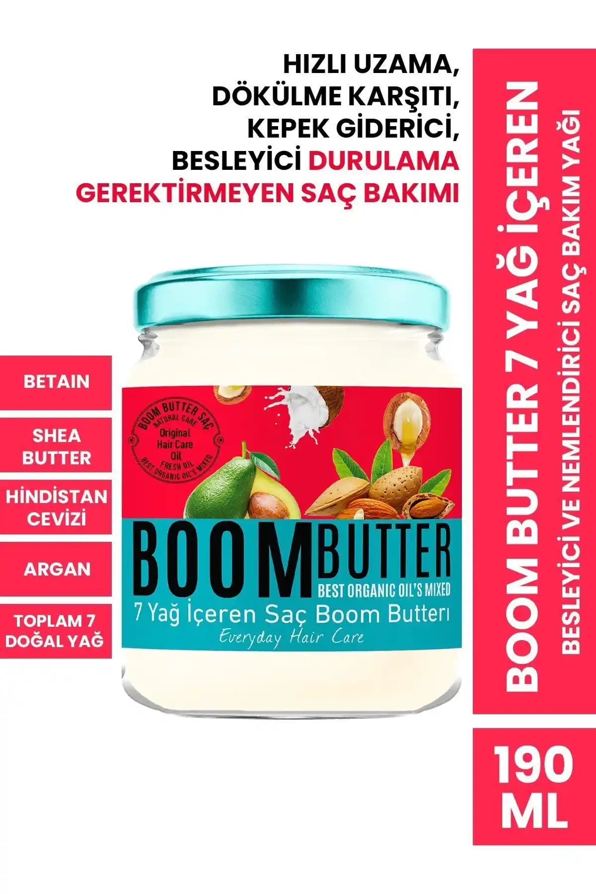 BOOM BUTTER 7 ve BOOM BUTTER Plus Dökülme Karşıtı Saç Bakım Ürünleri Karşılaştırması