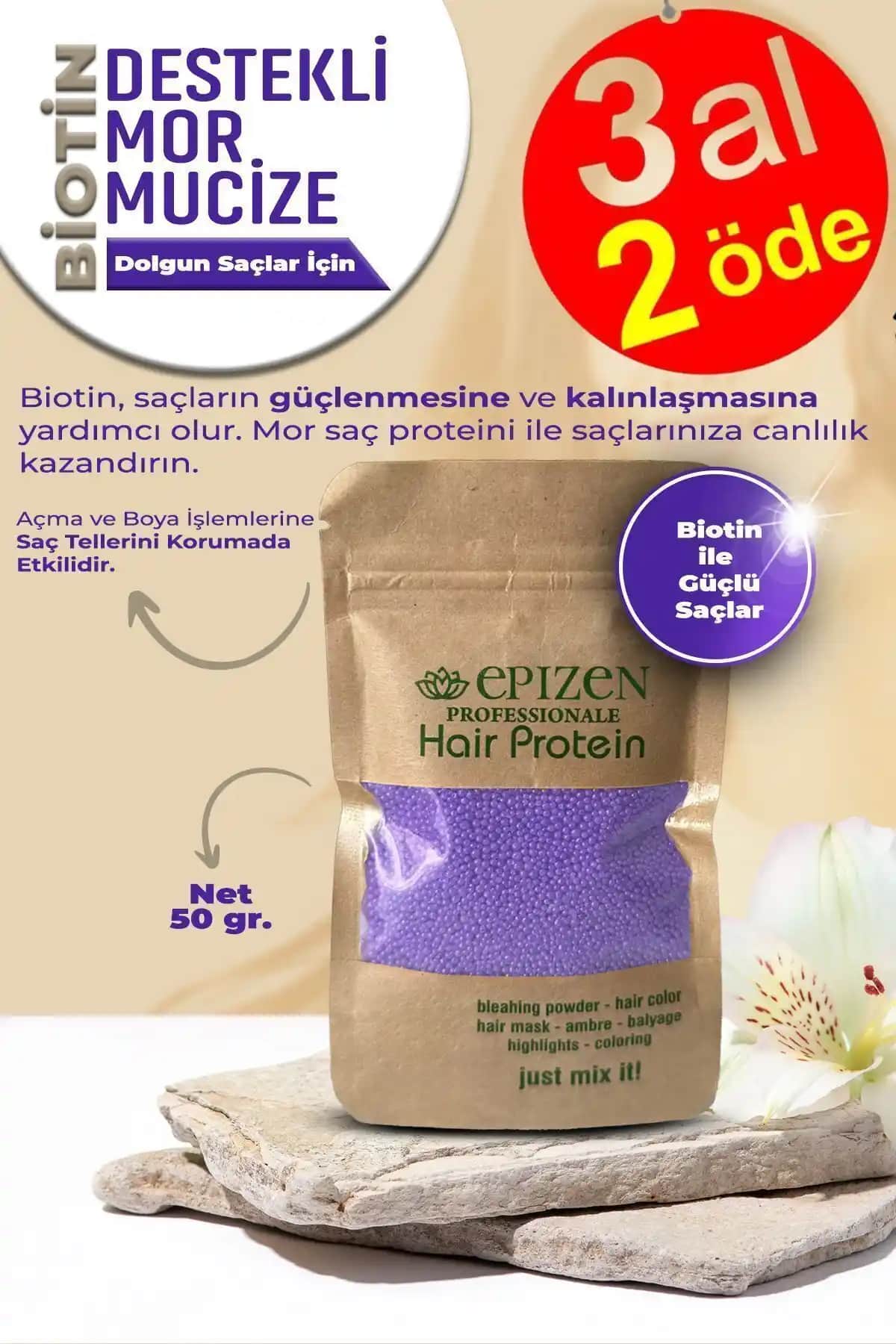EPİZEN Mor Mucize ve E Vitaminli Saç Bakım Proteini Karşılaştırması
