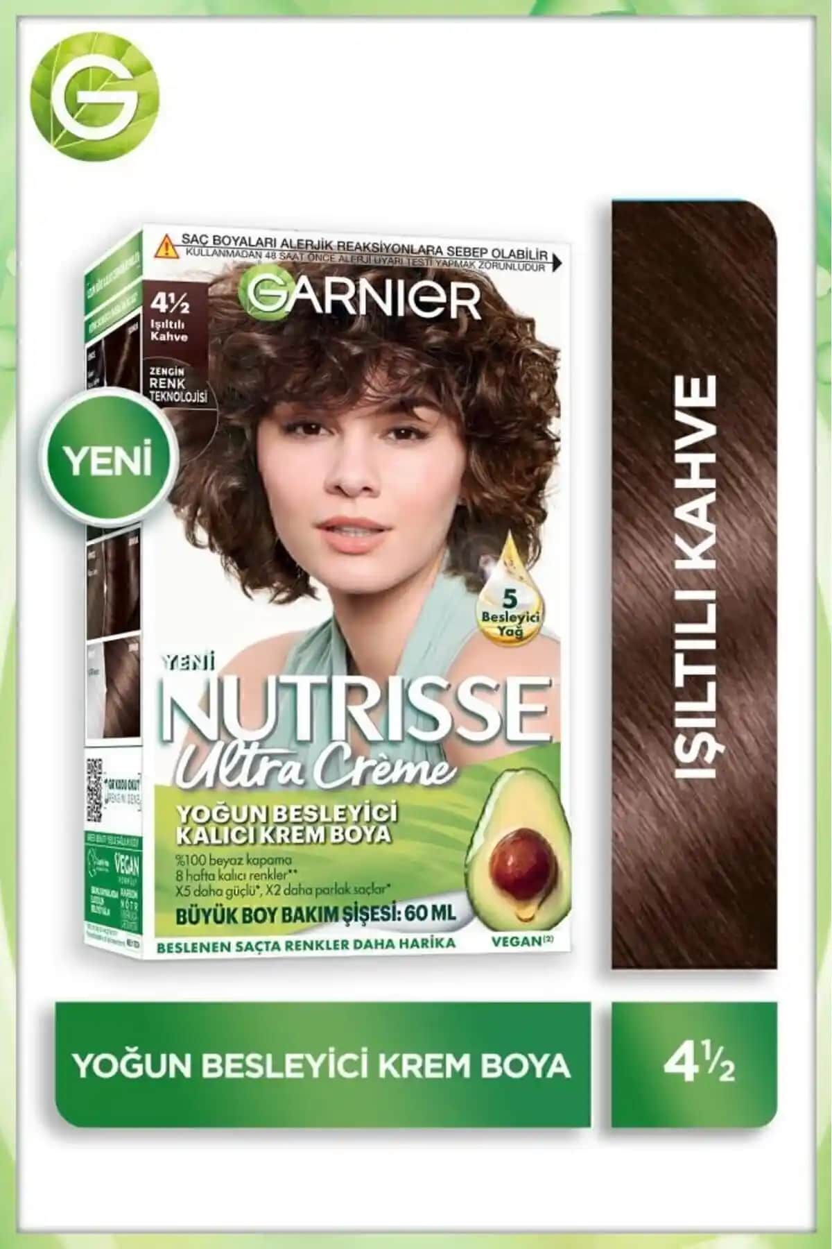Garnier Nutrisse Saç Boyası Karşılaştırması: 4 1:2 Işıltılı Kahve ve 5.3 Altın Karamel Kahve Özellikleri