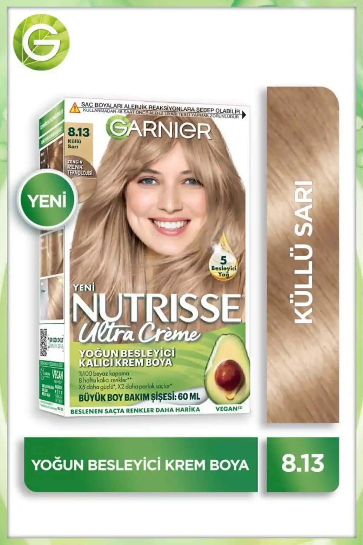Garnier Nutrisse ve Color Naturals Saç Boyaları Karşılaştırması 8.13 Küllü Sarı ve 8N Kumral
