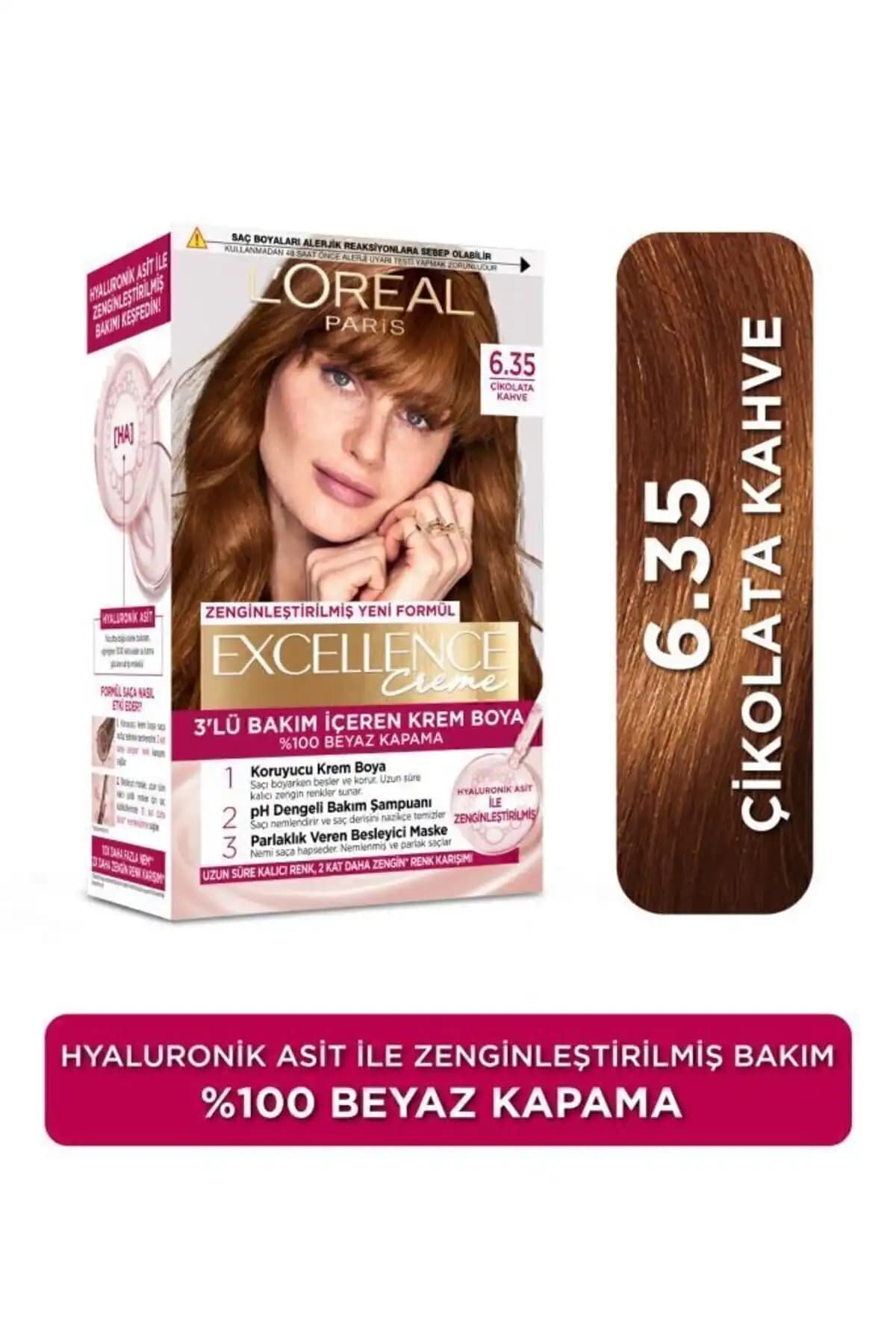 L'Oreal Paris Excellence Creme 6.32 ve 6.35 Saç Boyaları Karşılaştırması ve Renk Seçenekleri 2