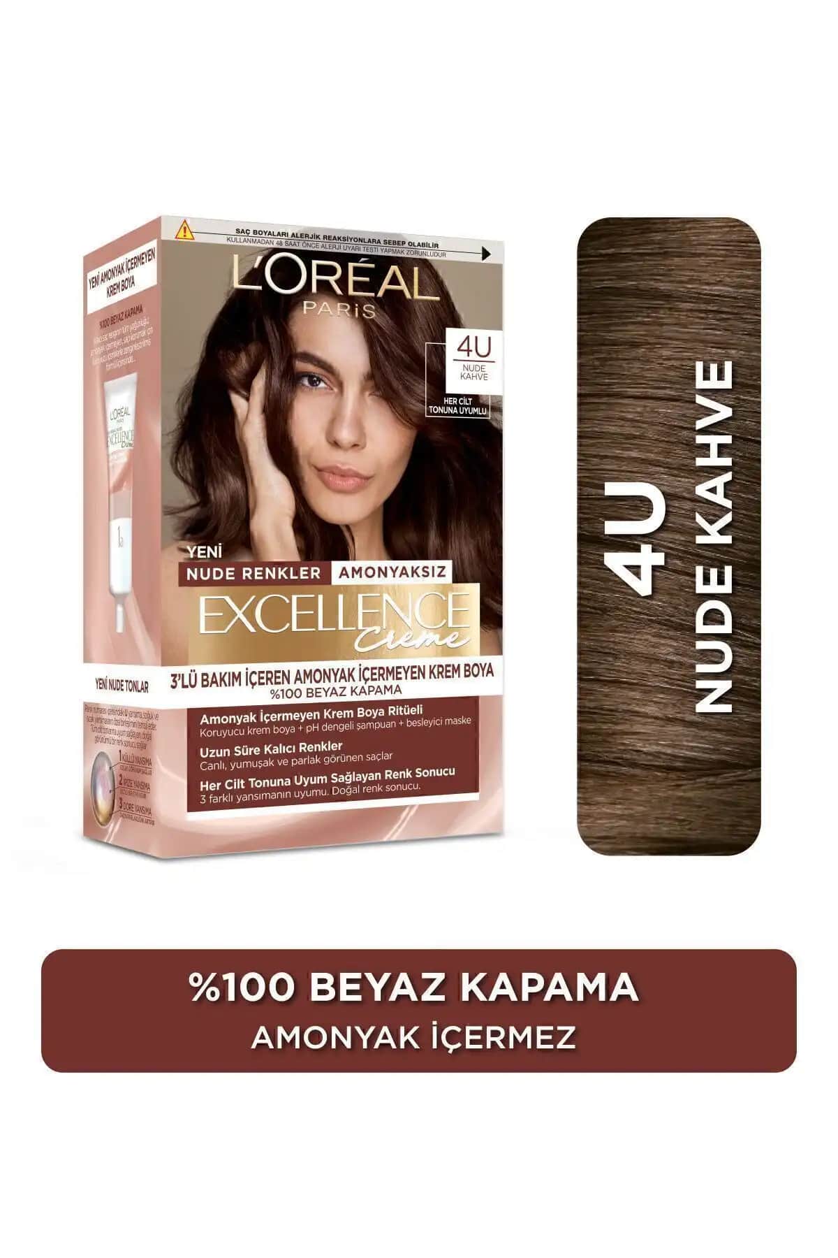 L'Oreal Paris Excellence Creme Nude ve Cool Creme Saç Boyası Karşılaştırması 2023
