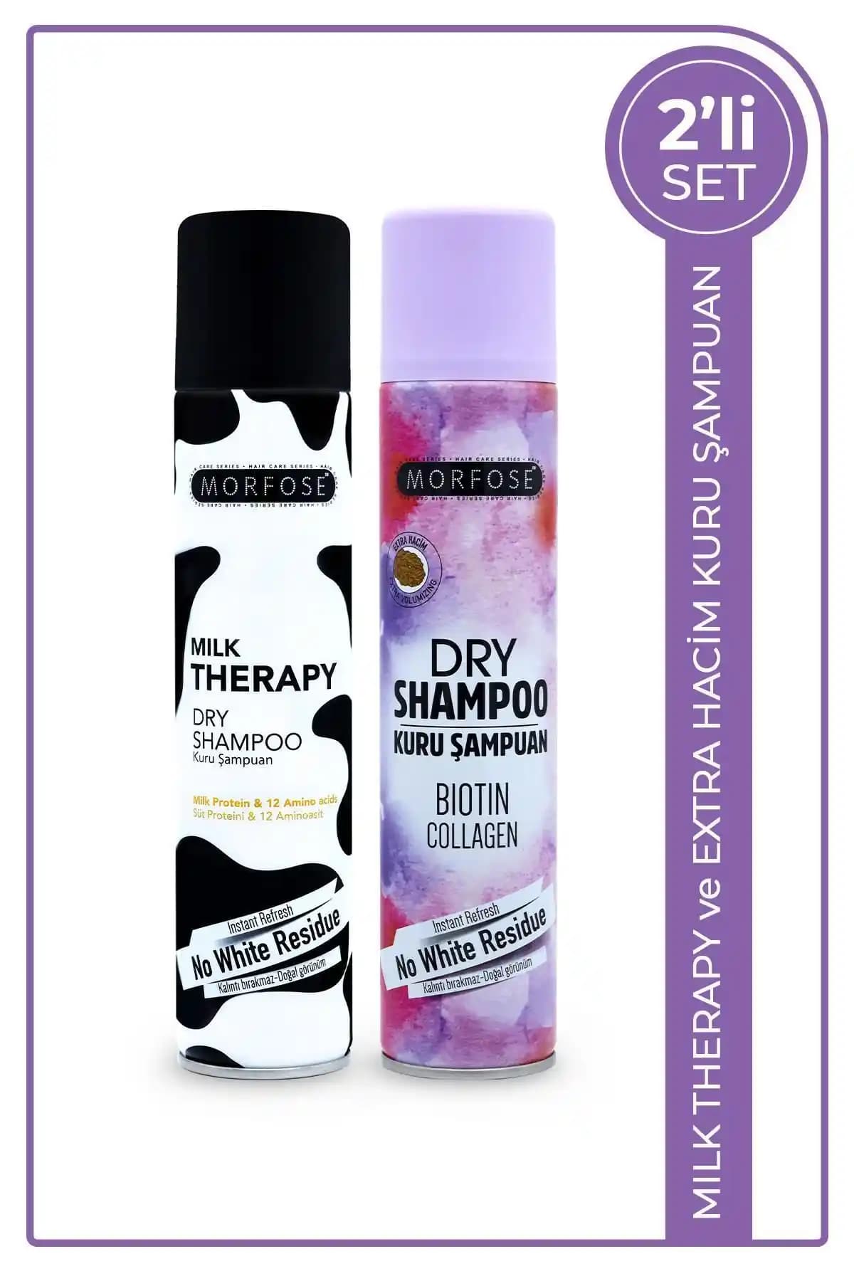 Morfose Milk Therapy ve Watsons Hacim Verici Kuru Şampuan Karşılaştırması