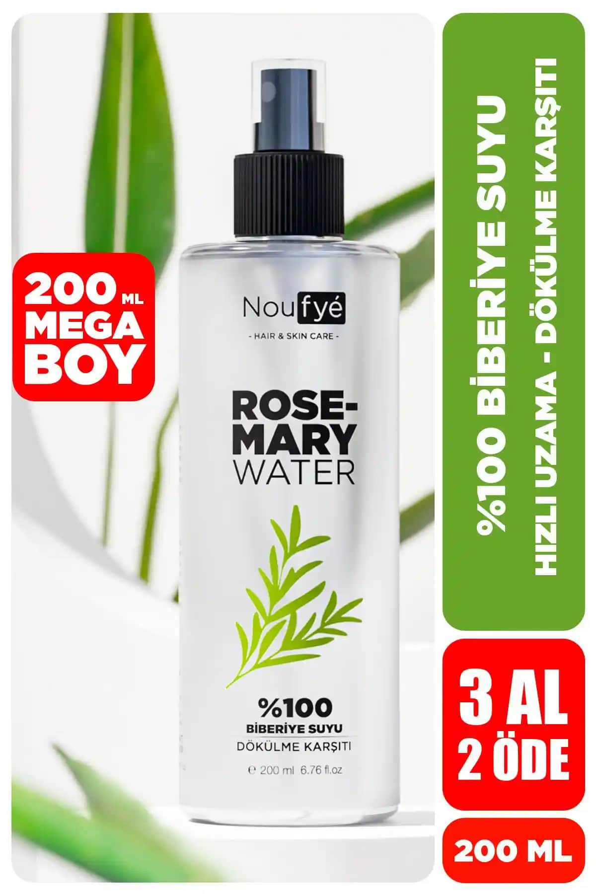 NOUFYE ve The Ceel Biberiye Suyu Karşılaştırması Saç Uzama ve Dökülme Önleme Ürünleri