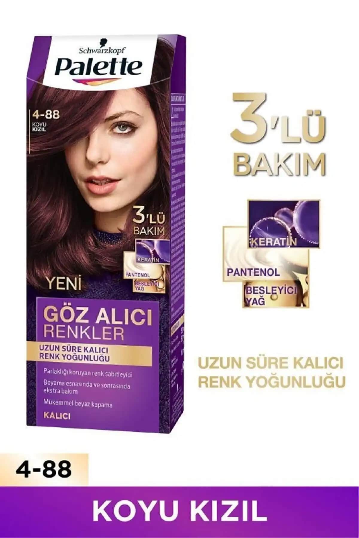 Palette Göz Alıcı Renkler Saç Boyaları Karşılaştırması: Koyu Kızıl ve Kahverengi Seçenekleri