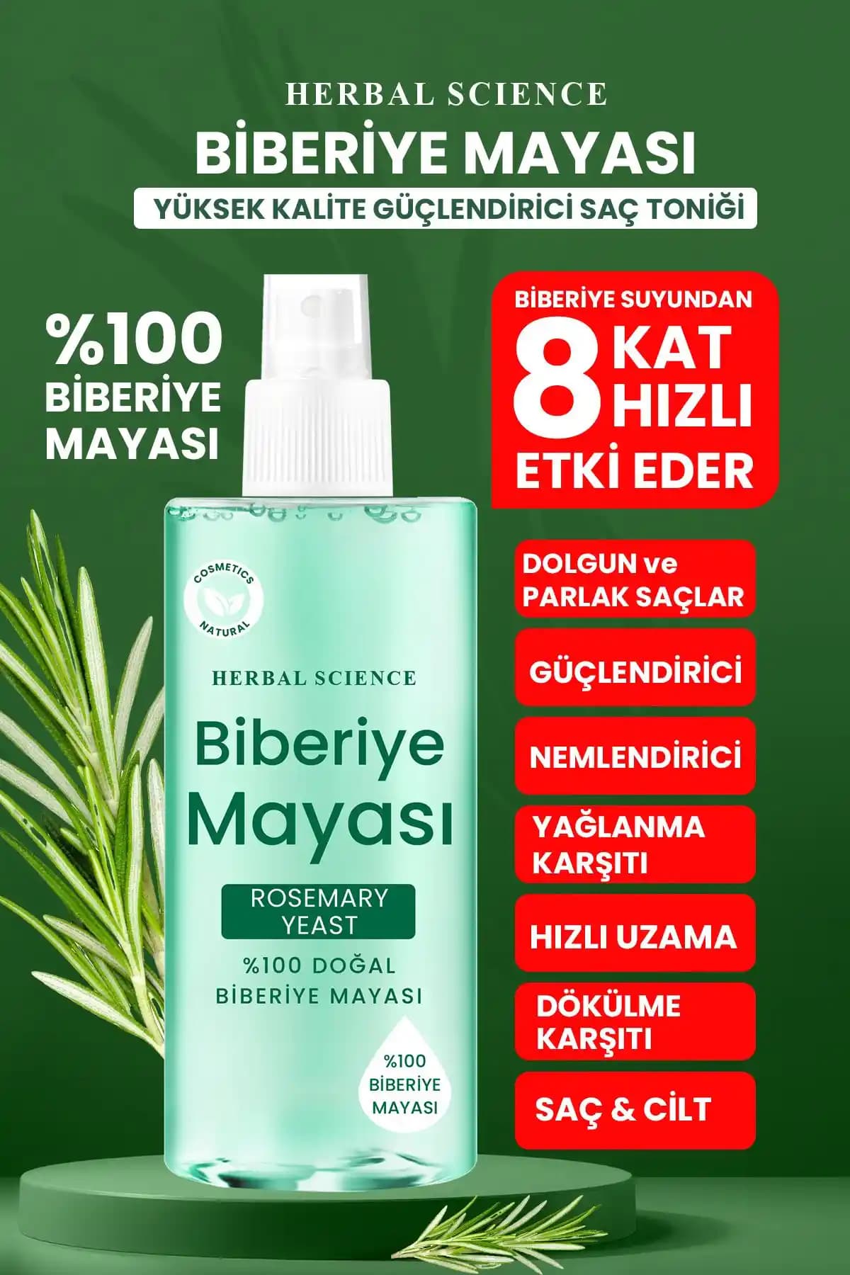 PROCSIN Biberiye Mayası ve The Ceel Biberiye Suyu Karşılaştırması Saç Dökülmesine Çözüm Sunuyor
