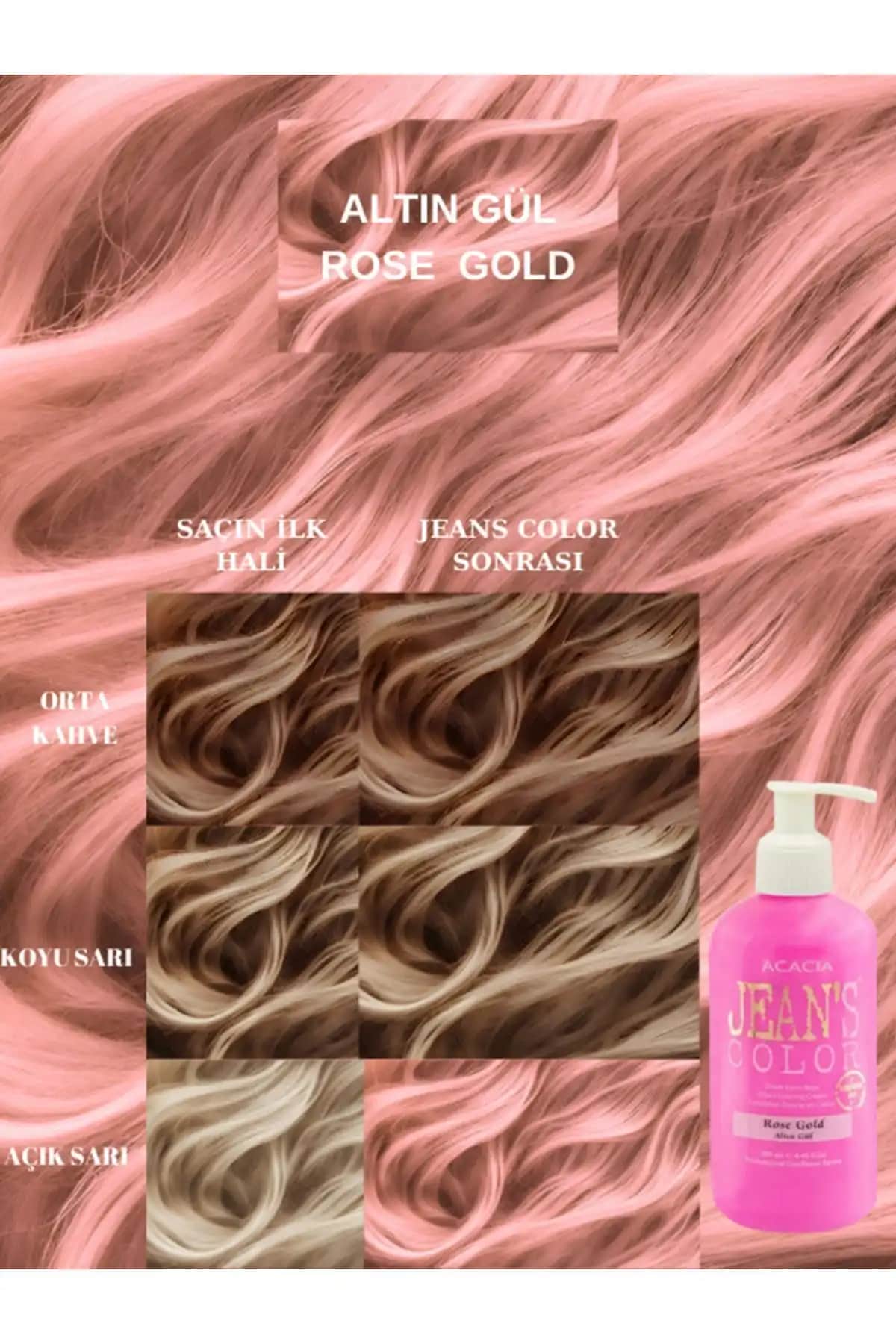 Saç Boyası Karşılaştırması: Acacia Jean's Color ve Jeans Color Amonyaqsız Pembe