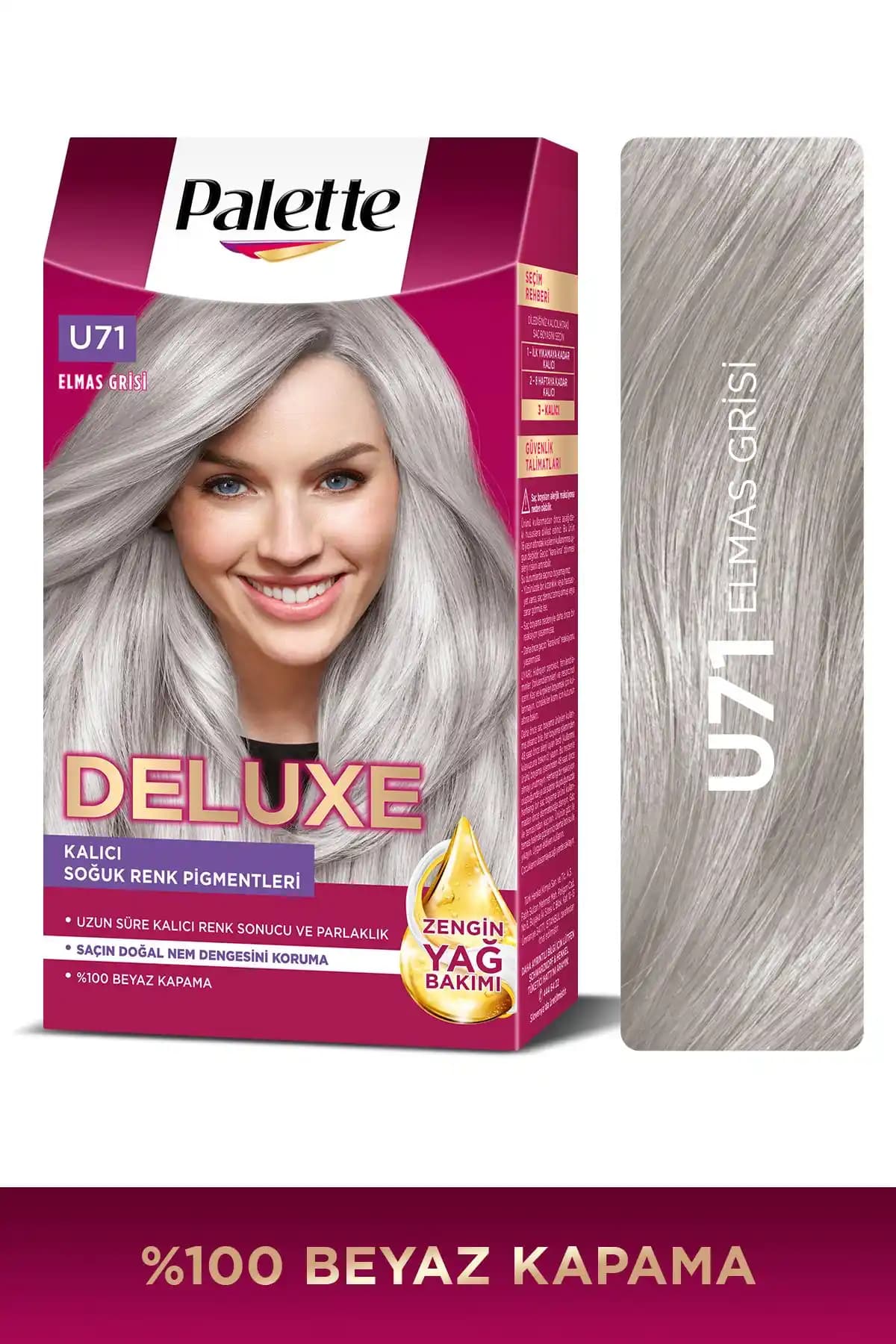 Saç Boyası Seçimi: Palette Deluxe U71 Elmas Grisi ve Sea Color Füme Gri Karşılaştırması