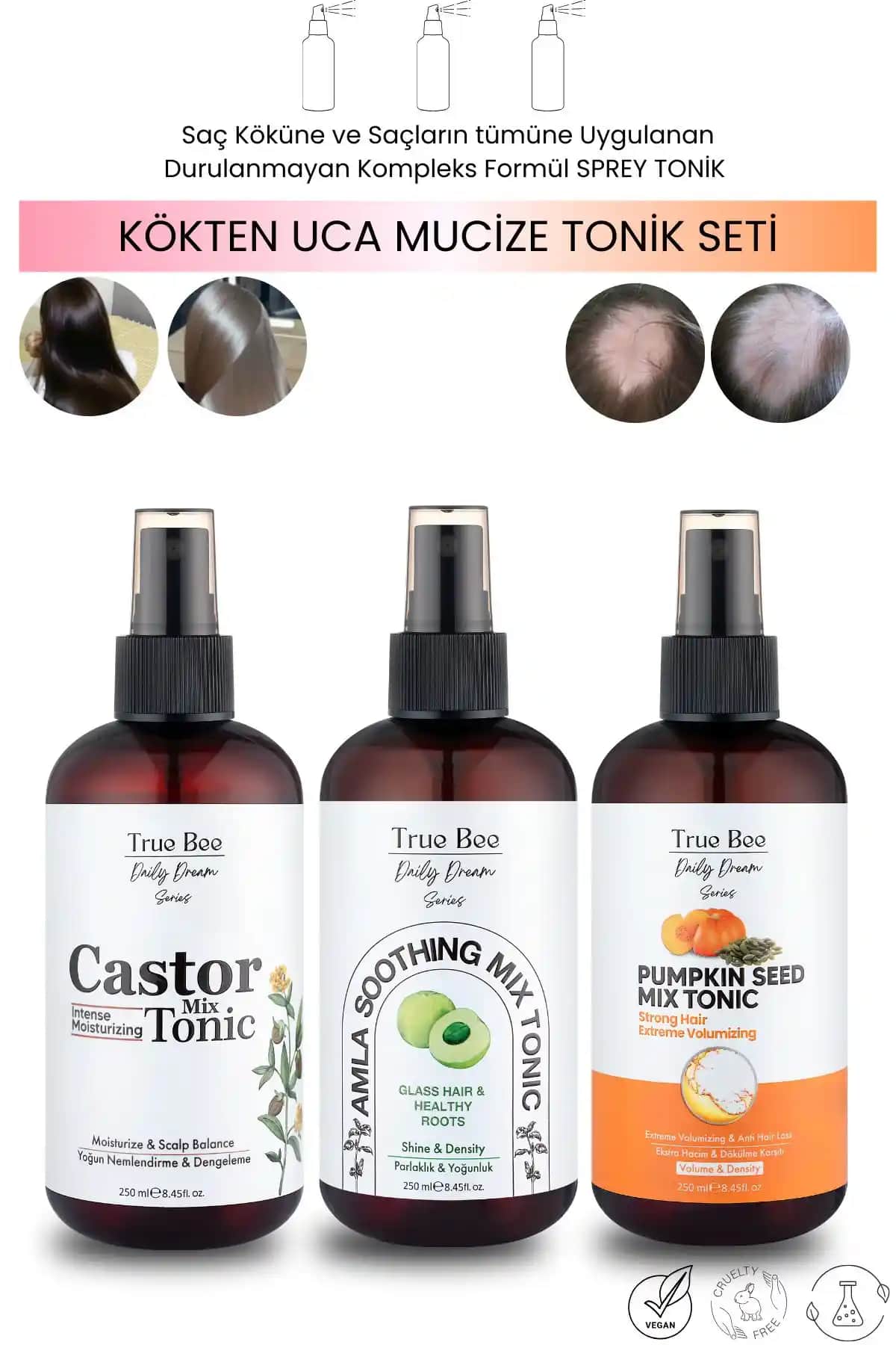 True Bee Günlük Rüya Serisi ve Biberiye Kompleks Tonik Karşılaştırması