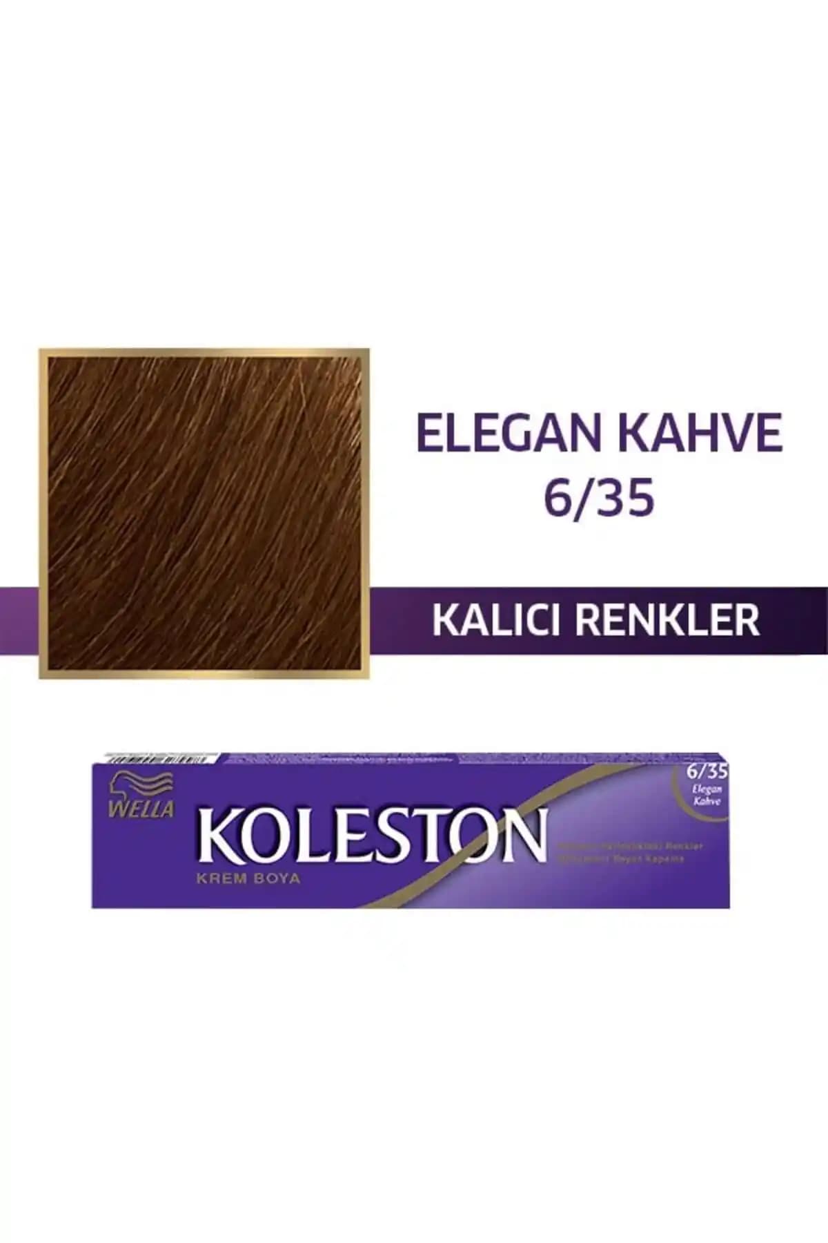 Wella Koleston 6/35 Elegan Kahve ve 8/1 Açık Küllü Kumral Ürünlerinin Karşılaştırması