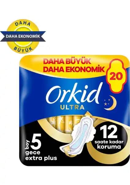 Orkid Ultra Gece Ekstra Plus Hijyenik Ped: Konfor ve Güvenli Koruma