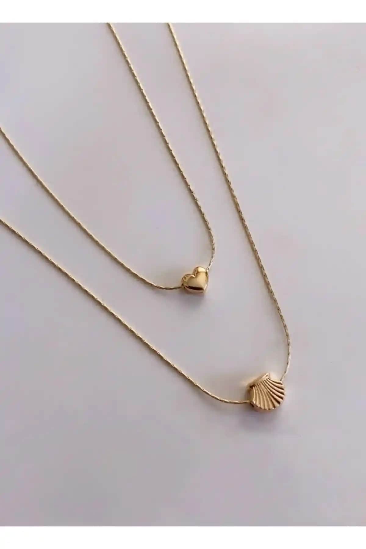 Asia by Leuvoié ve H&E DESIGN Kadın Gold Minimal Kalp Kolye Karşılaştırması