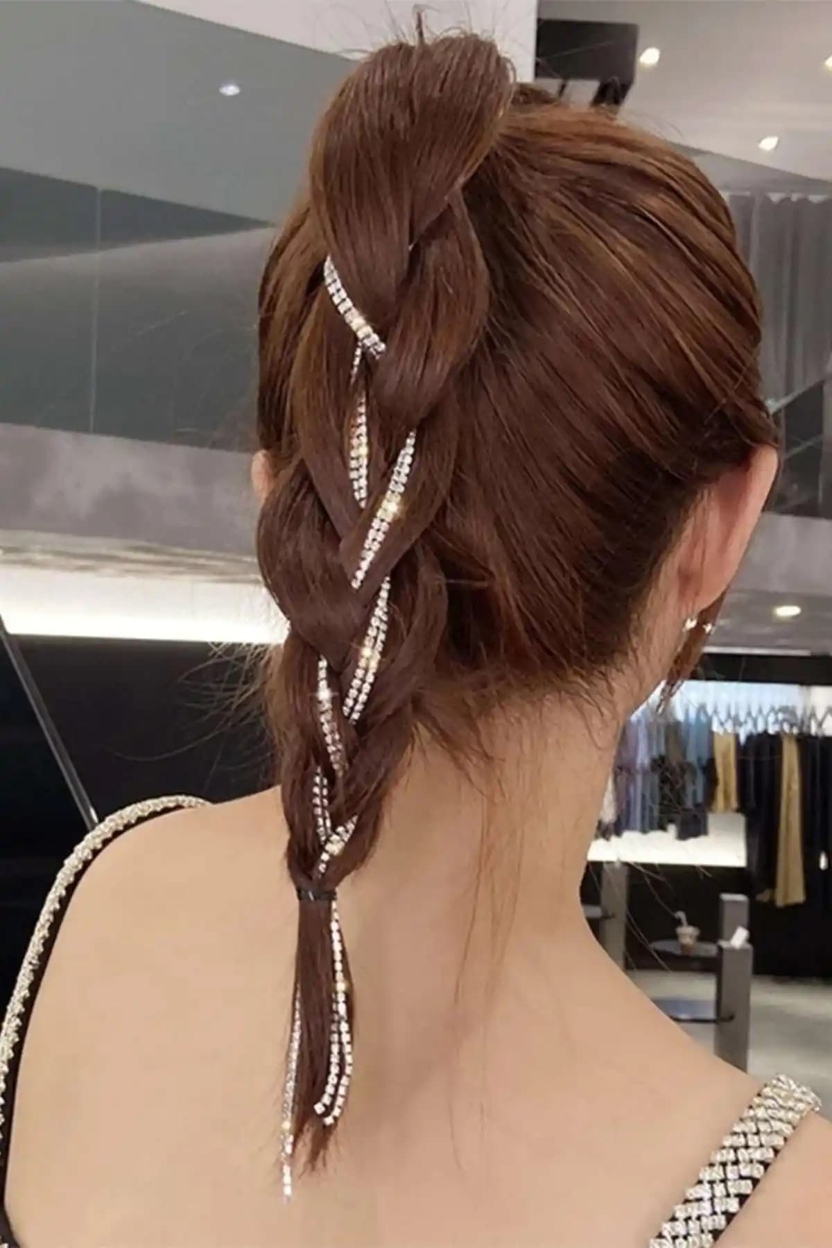 BAHELS Kadın Kristal Taşlı Özel Seri Çıt Çıt Toka Şıklık ve Fonksiyonellik Bir Arada