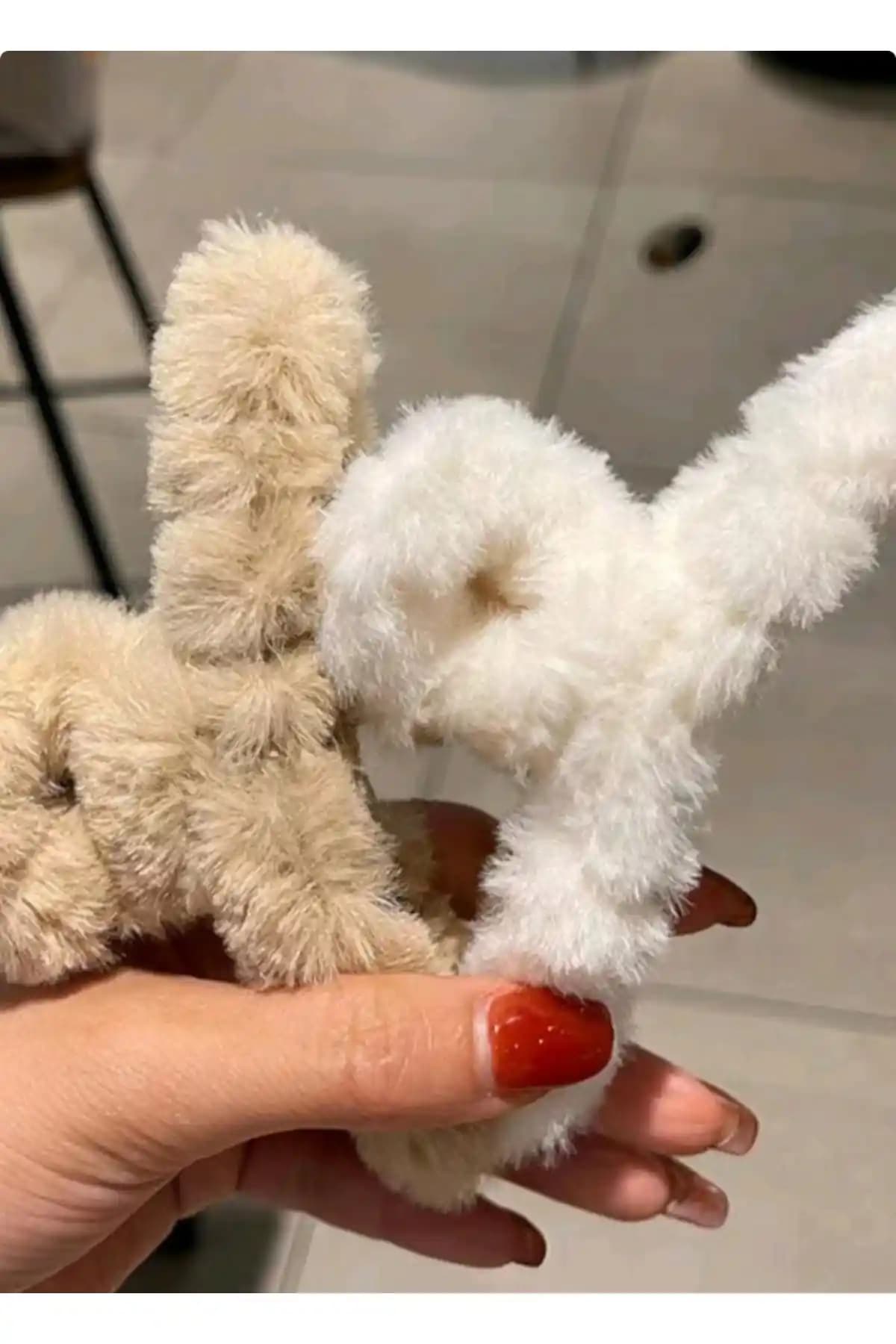 Bohem Aksesuar 2'li Peluş Toka Seti Kış Trendlerine Uygun Şık ve Rahat Kullanım