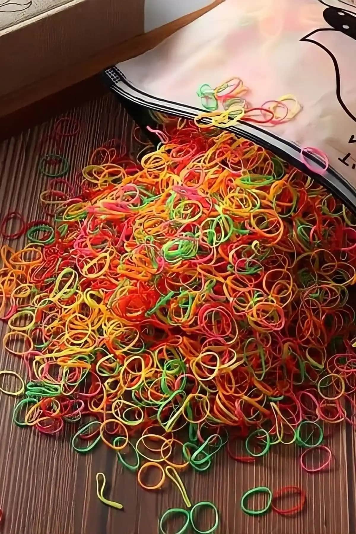 C&E Design 1000 Adet Renkli Saç Örgü Lastiği Dayanıklı ve Şık Tasarım