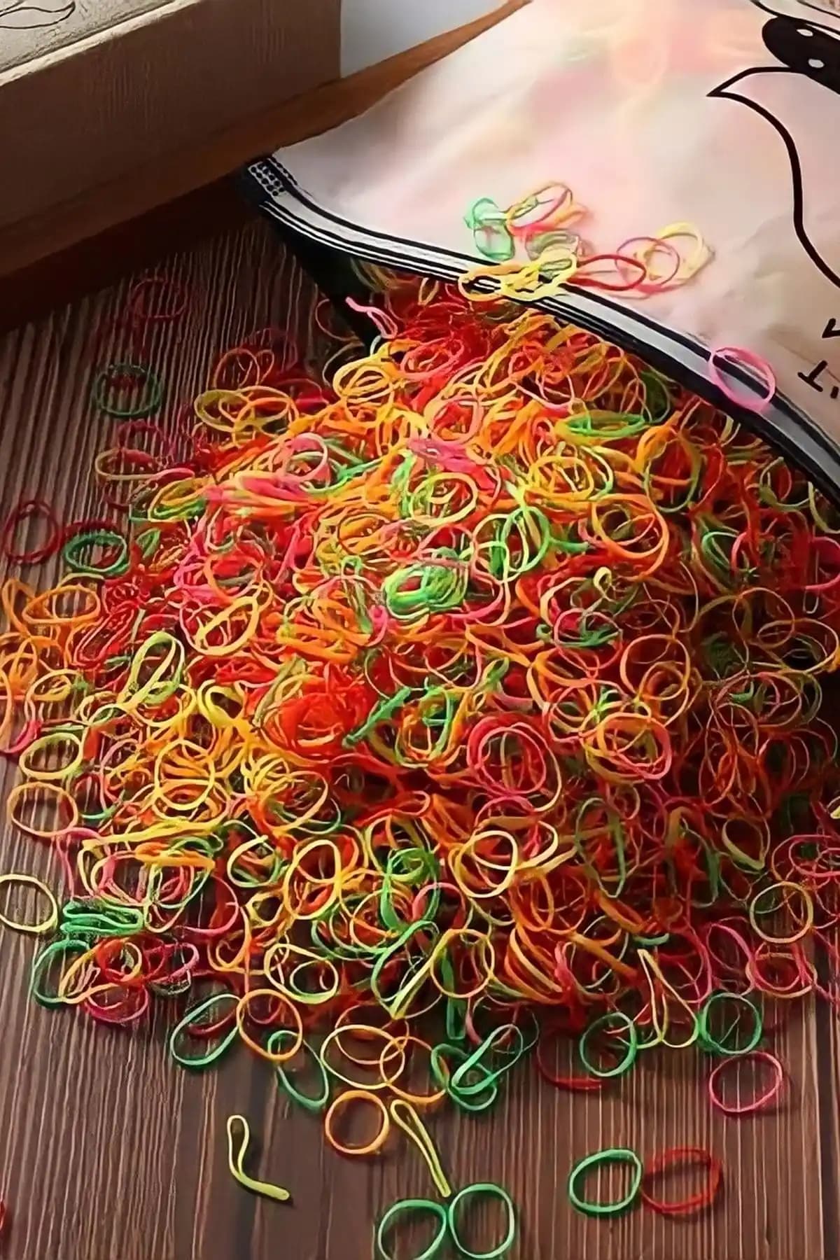 C&E Design 1000 Adet Renkli Saç Örgü Lastiği Dayanıklı ve Şık Tasarım