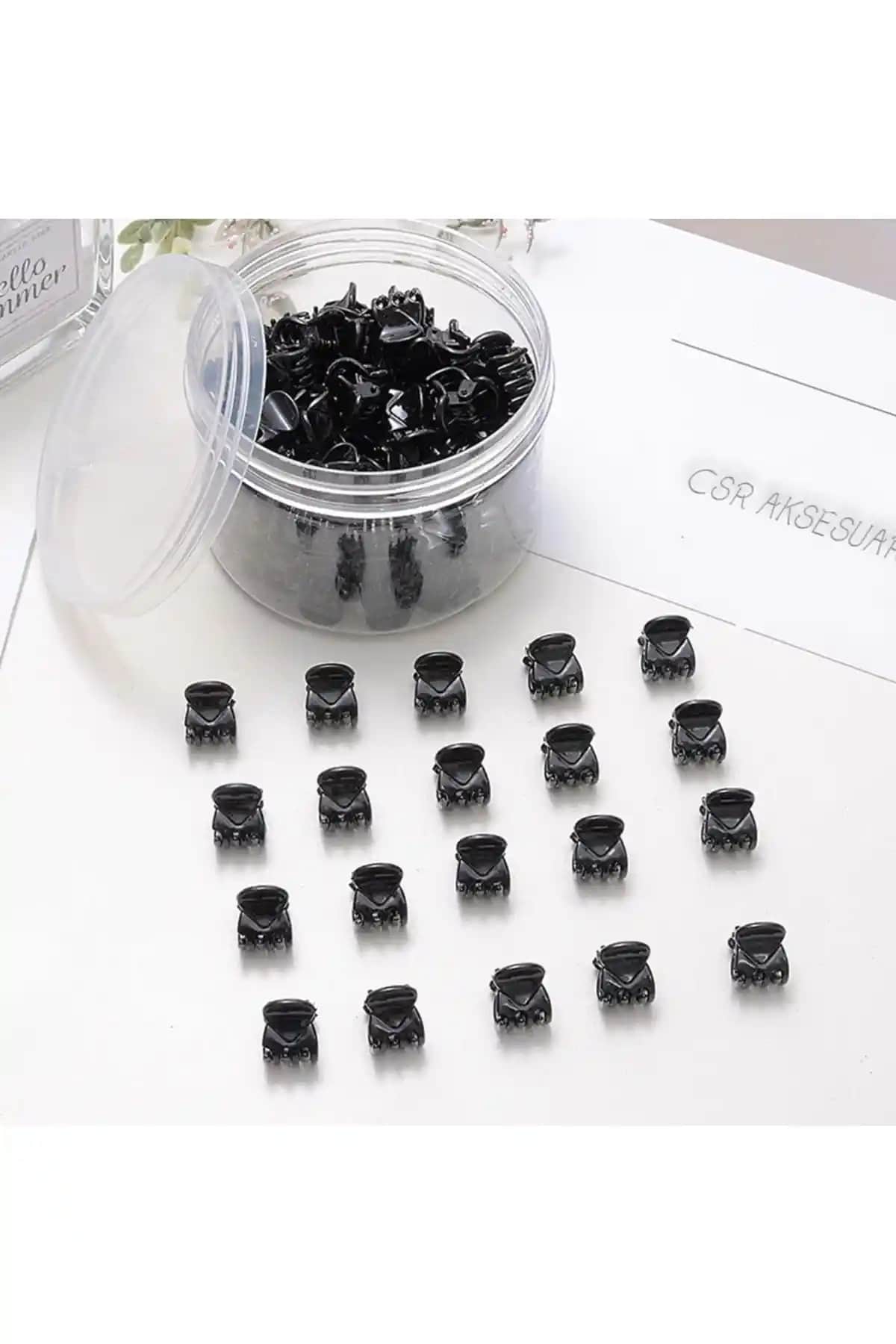 CSR Aksesuar 20'li Mini Boy Mandal Toka Seti Şık ve Dayanıklı Günlük Kullanım Aksesuarı