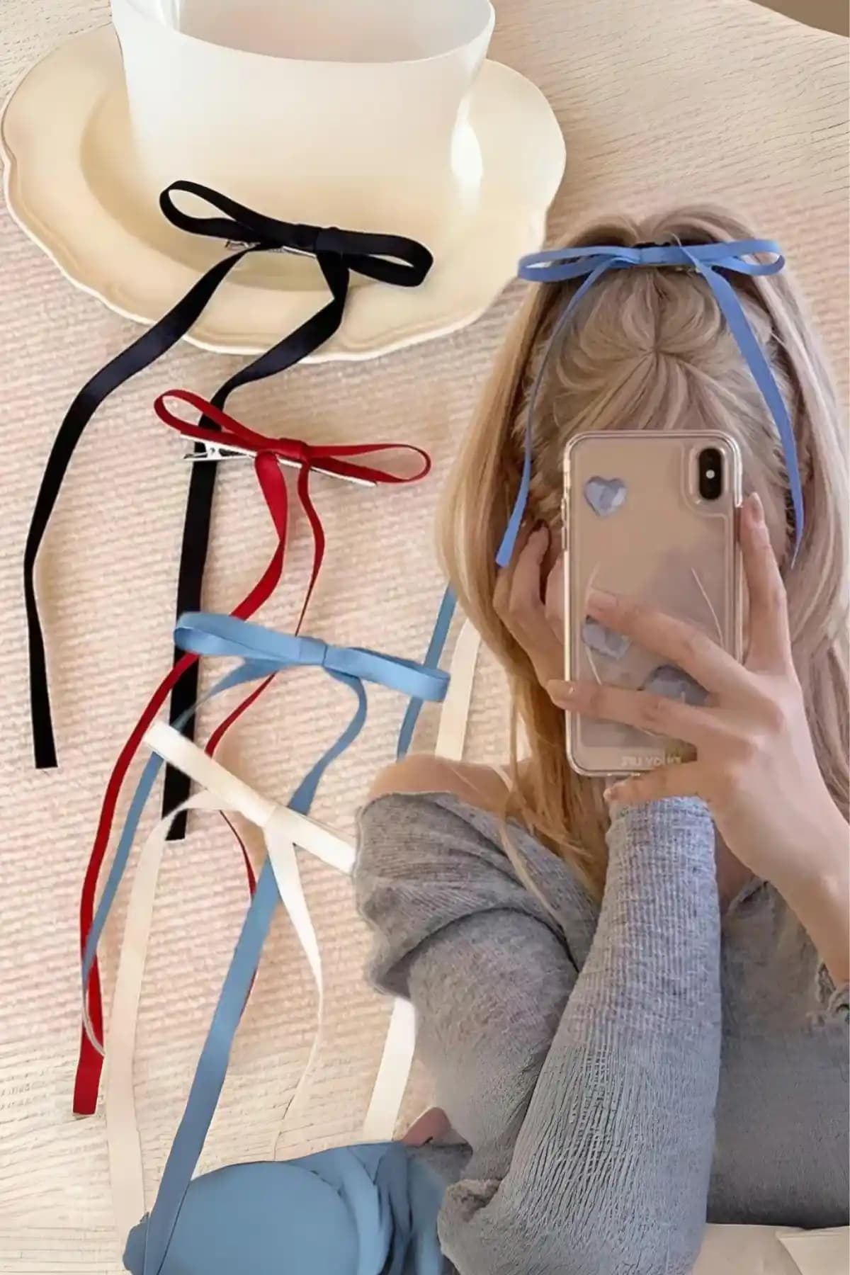 Diloshtrend Kadın 4'lü Penç Toka Seti Modern ve Renkli Saç Aksesuarları