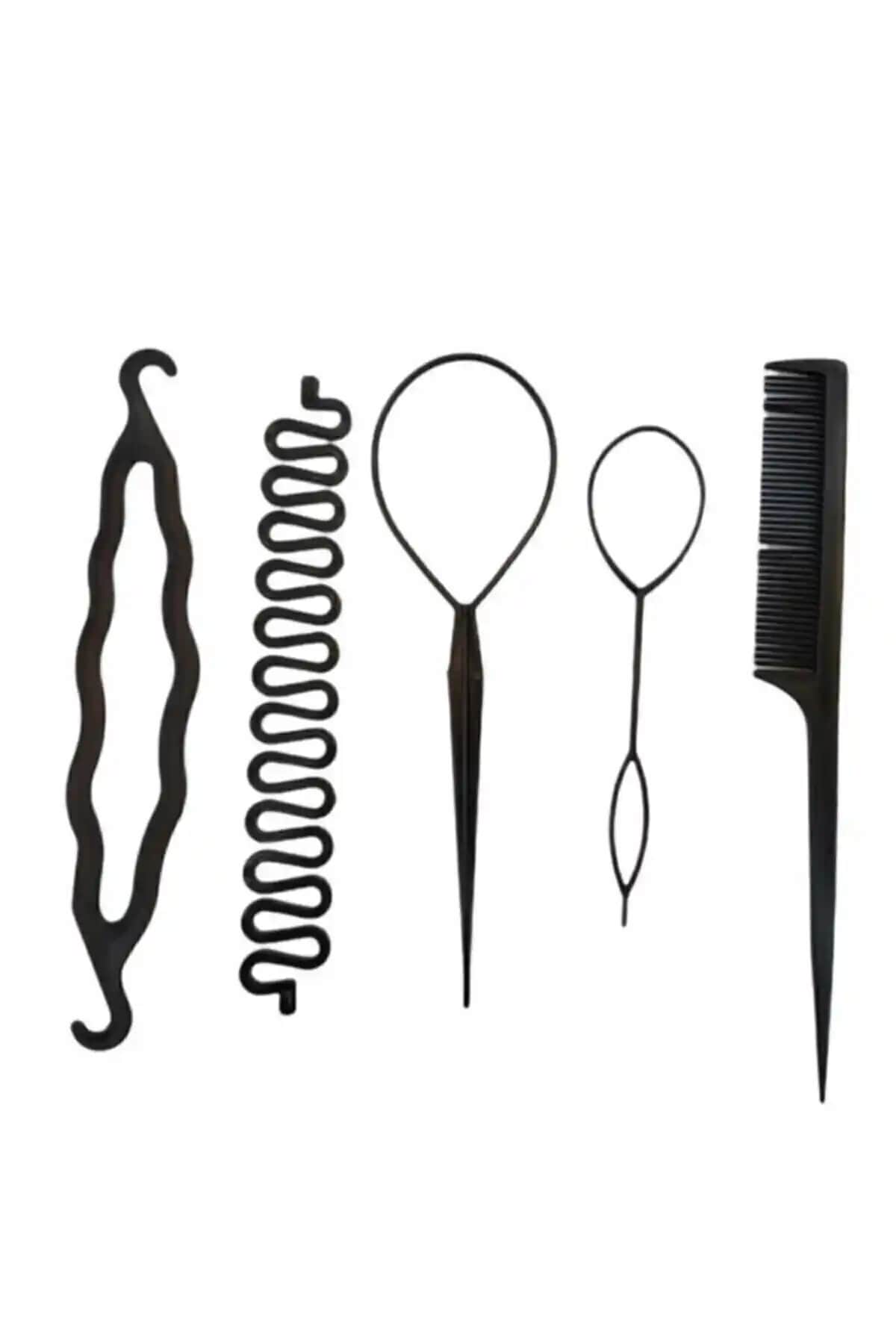 Genel Markalar Çok Fonksiyonlu Saç Topuz ve Örme Aparatı Seti Pratik Saç Şekillendirme Çözümü
