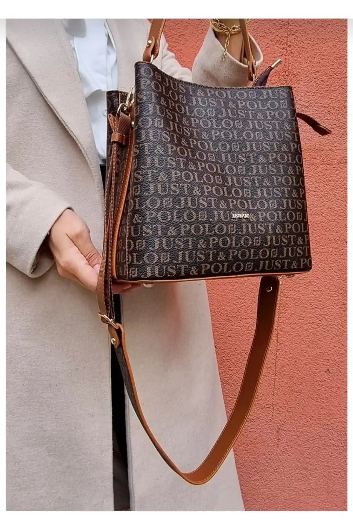 Just Polo Kadın Çanta Karşılaştırması: Kahve-taba ve Siyah Örgülü Modeller
