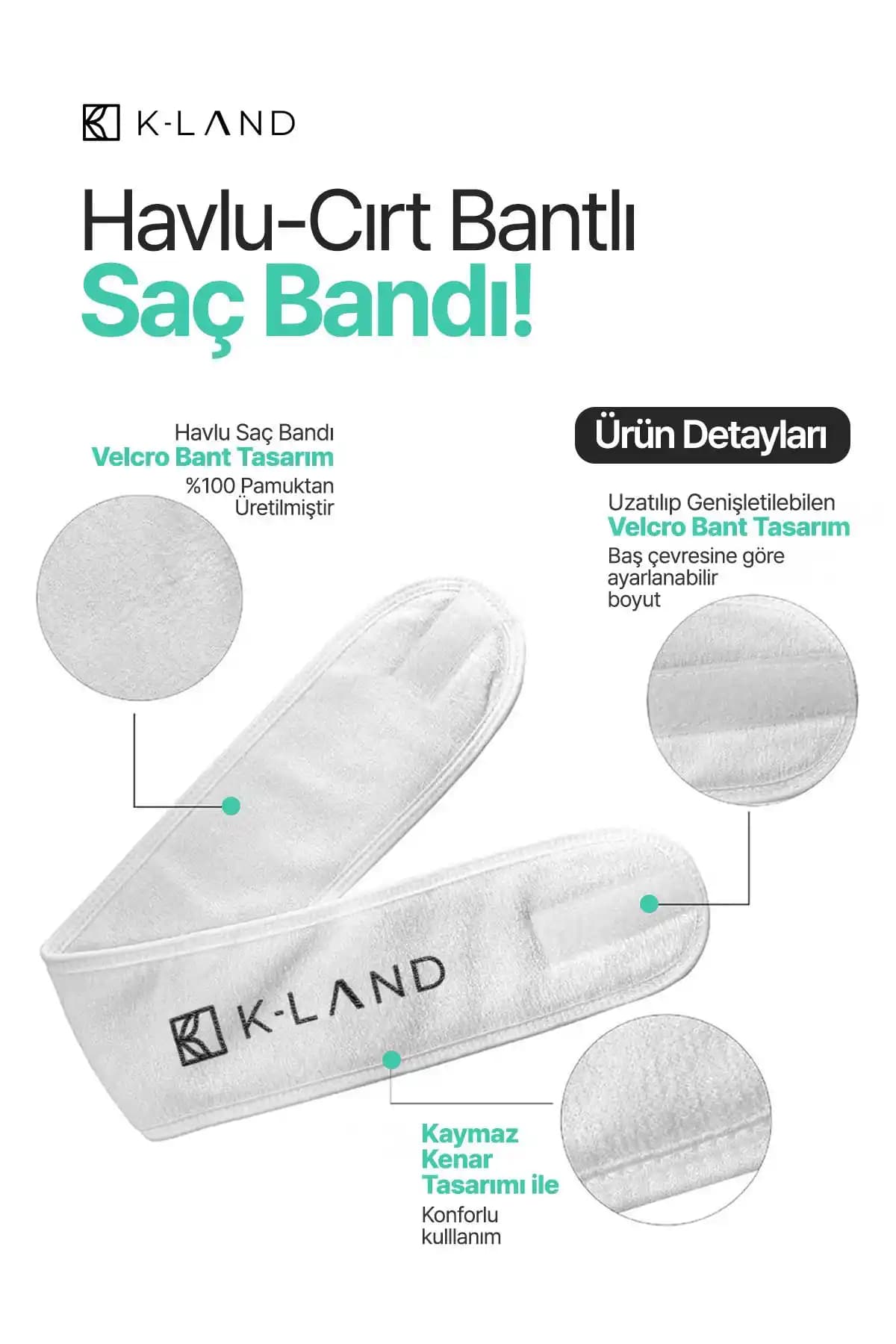 KLAND Havlu Saç Bandı Yumuşak ve Yüksek Emiciliğiyle Bakımda Konfor Sağlar