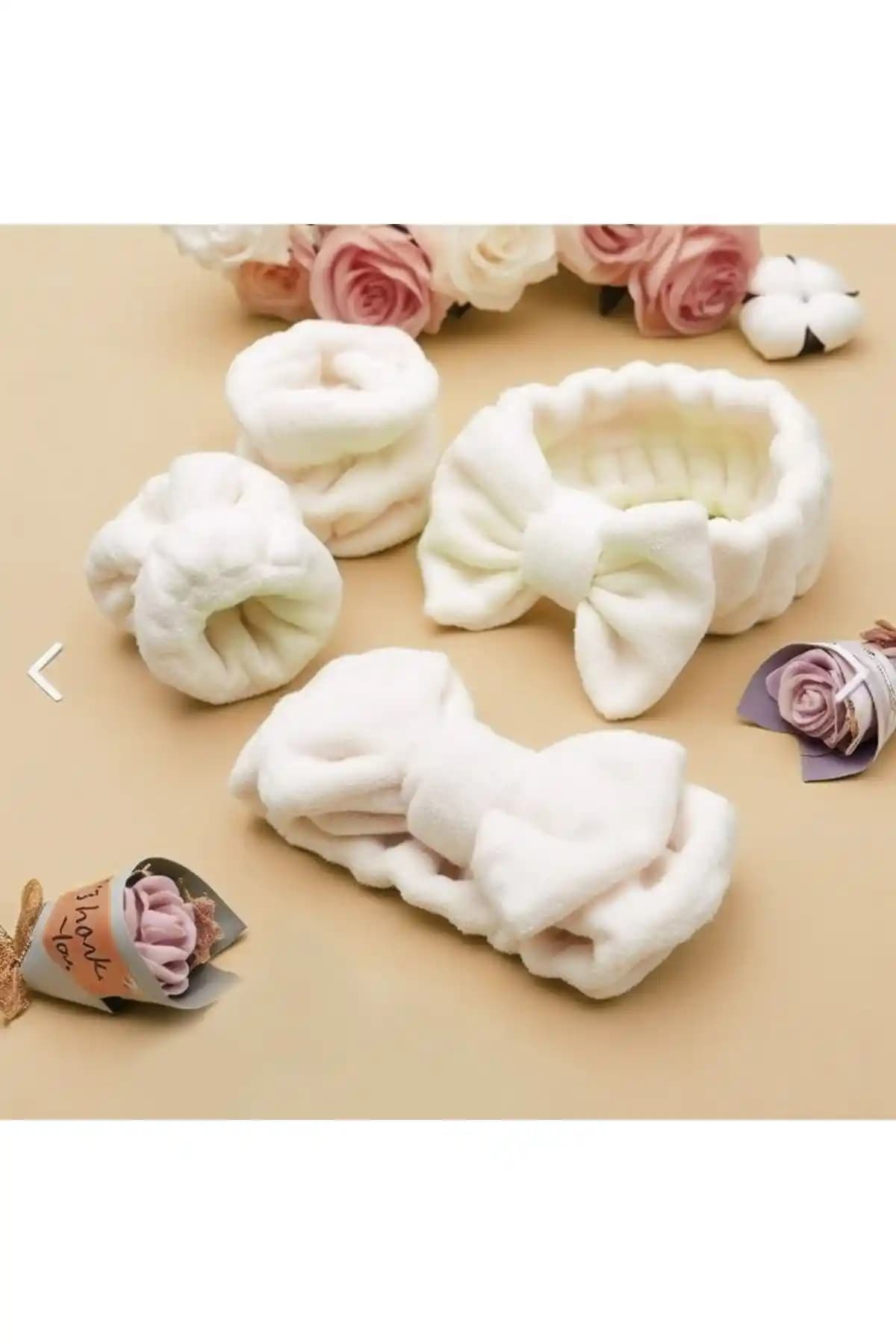 Meşeli Tekstil Beyaz Ekstra Soft Banyo Spa Seti Konfor ve Şıklık Sunar