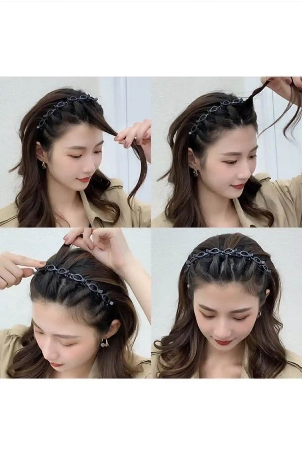 Modernist Siyah Saç Bükücü Taç ile Şık ve Pratik Saç Şekillendirme Çözümü