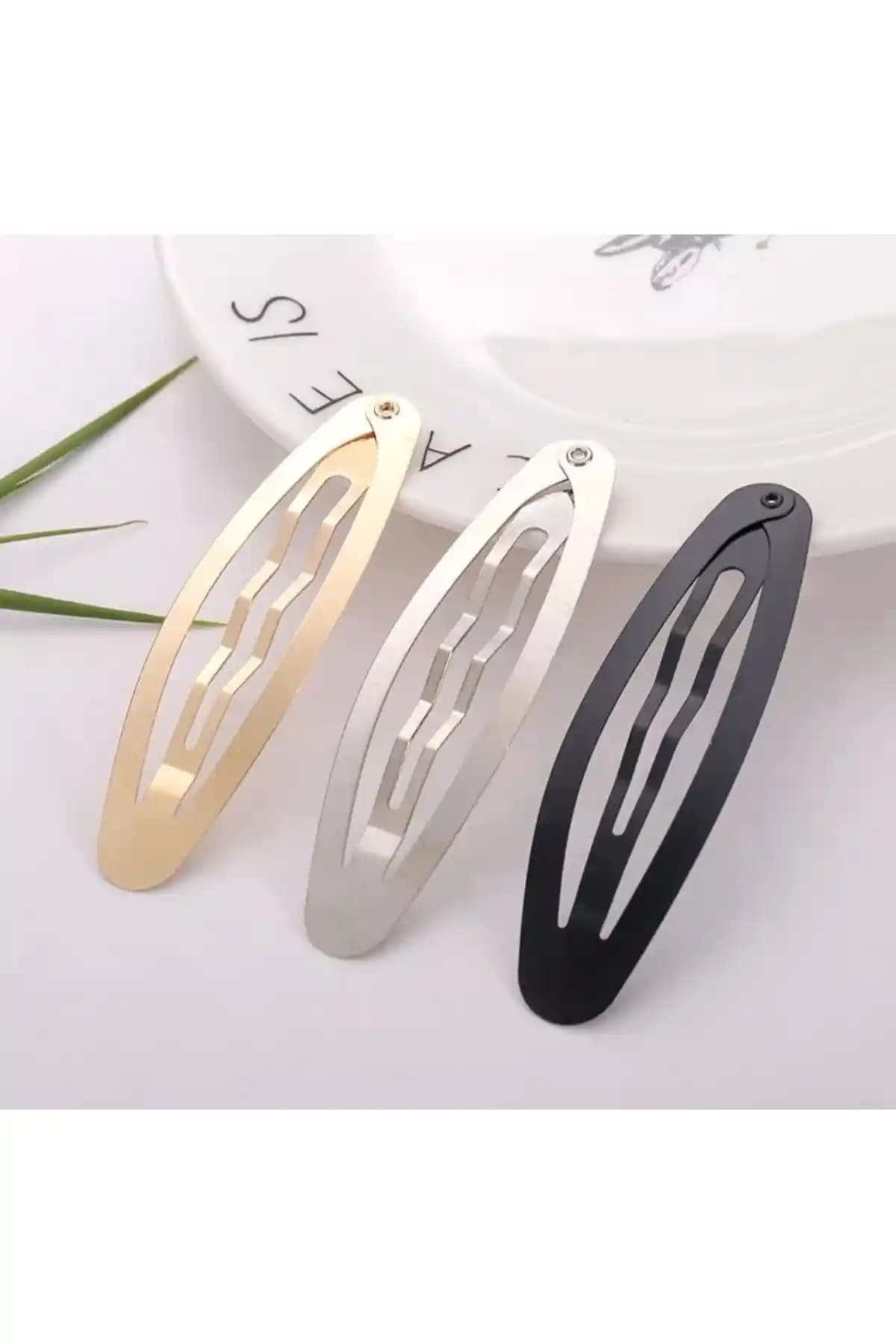 Monalisa Kadın Güldüş Renkli Metal Tokalar Seti Günlük ve Şık Kullanım İçin Uygun